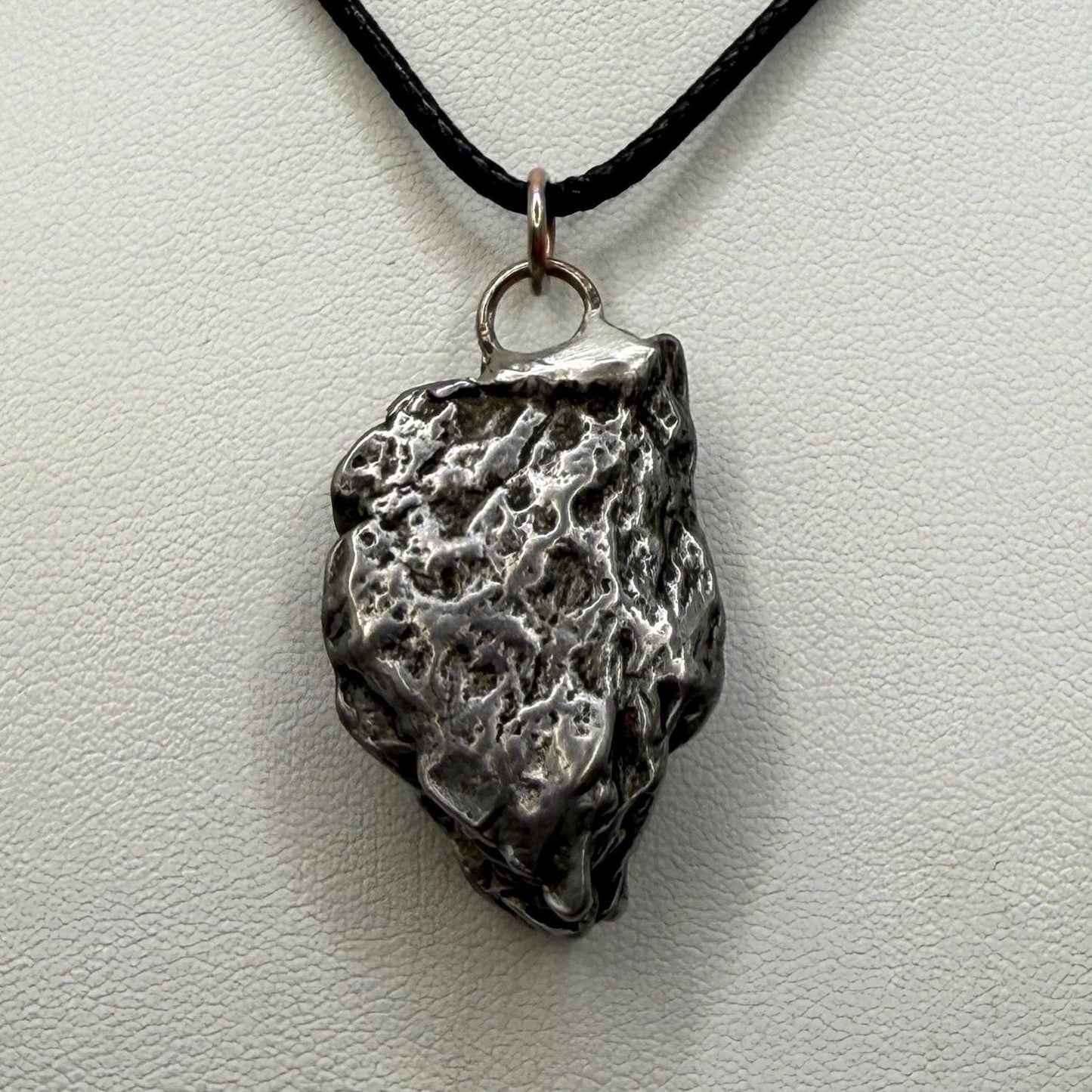 Beautiful Meteorite Campo del Cielo Pendant 20.44 Grams, Astronomy Gift, Authentic Meteorite, Meteorite Jewelry, Meteorite Pendant, COA