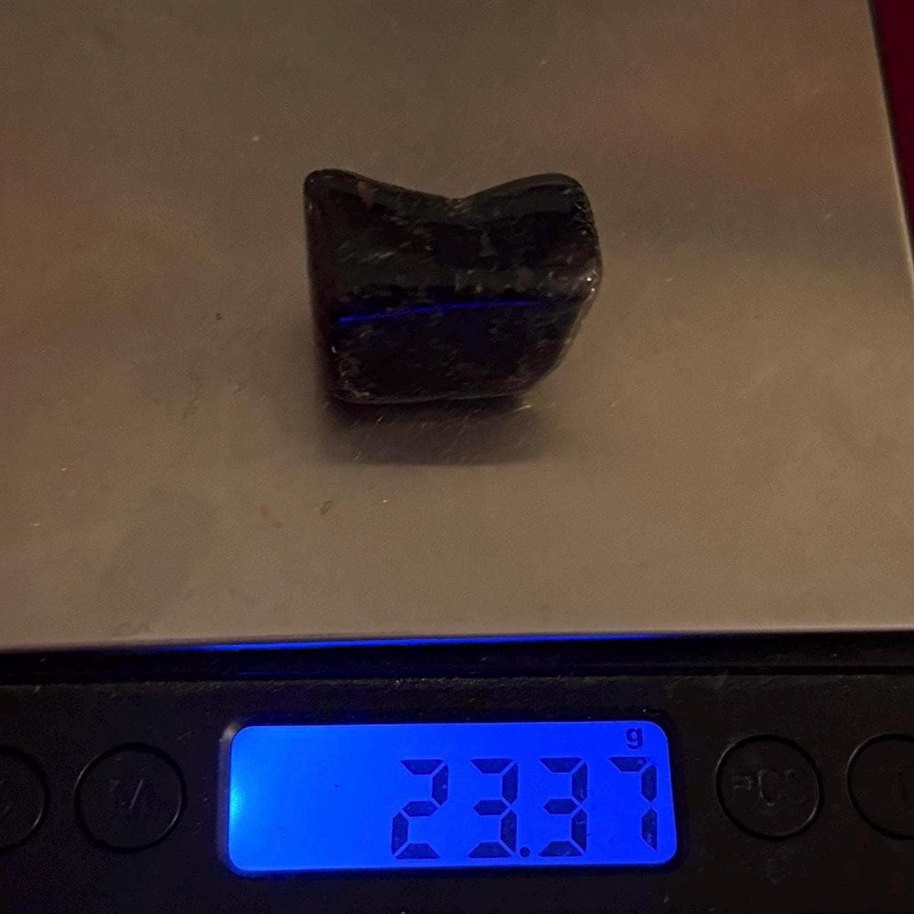 Nuummite Stone, Sorcerer’s Stone, Natural Nuummite, Greenland, Reiki, Rock Collection, Manifesting, Grounding, Energy Work, 23.37 grams