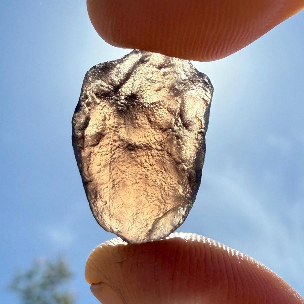 Saffordite Specimen, Cintamani, Rare and Beautiful, Triangle on Surface, Shamanic, Arizona, Pseudotektite, Obsidian, Metaphysical, 3.69g