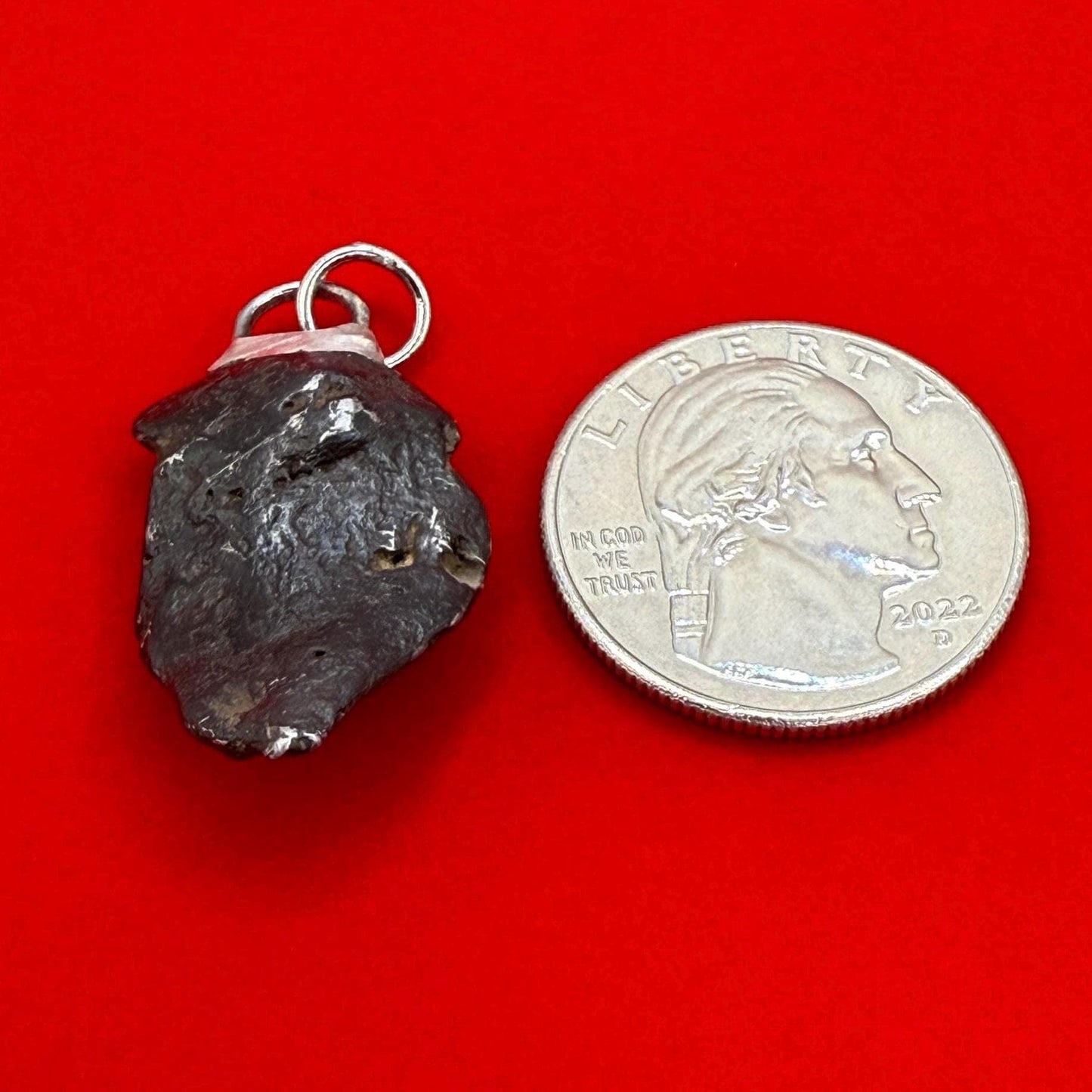 Canyon Diablo Meteorite Pendant 8.48 grams, Arizona Meteorite, Authentic Meteorite, Astronomy Gift, Space Gift, Iron Meteorite