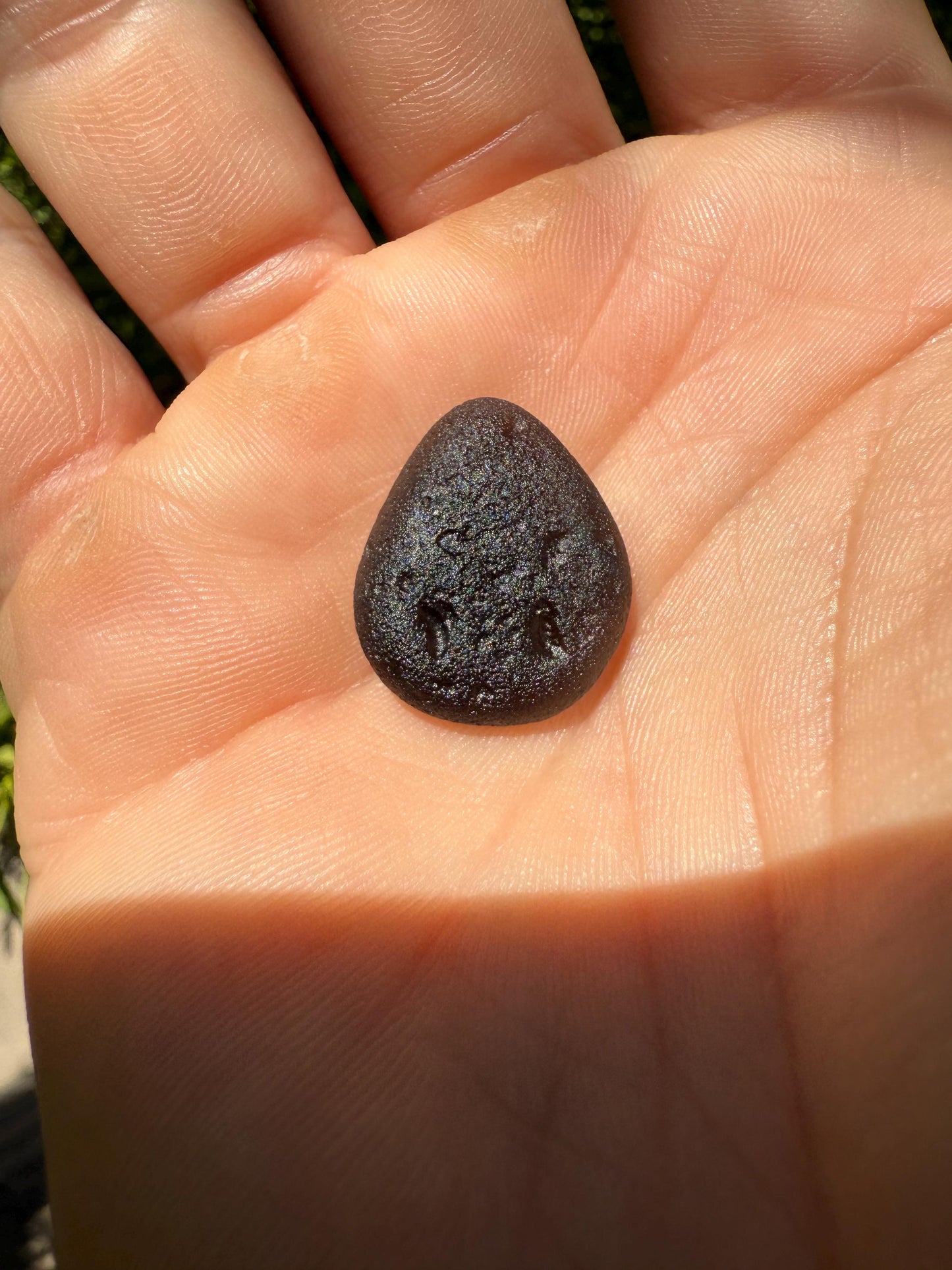 Saffordite Specimen, Cintamani, Rare and Beautiful, Triangle on Surface, Shamanic, Arizona, Pseudotektite, Obsidian, Metaphysical, 2.65g