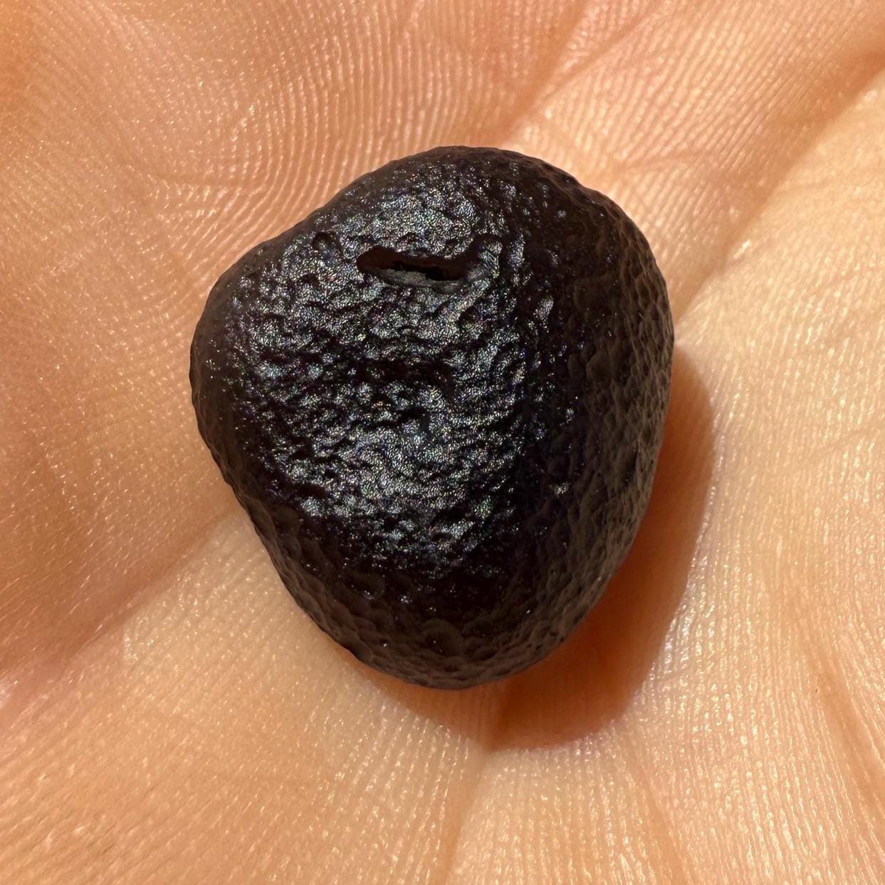 Saffordite Specimen, Cintamani, Rare and Beautiful, Triangle on Surface, Shamanic, Arizona, Pseudotektite, Obsidian, Metaphysical, 3.59g