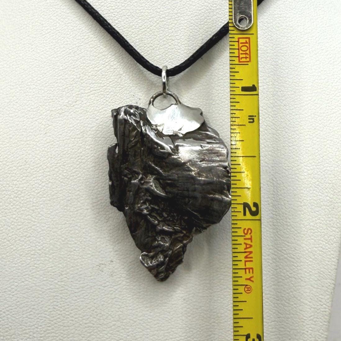 Beautiful Aletai Meteorite Pendant, 23.62 grams, Astronomy Gift, Authentic Meteorite, Meteorite Jewelry, Meteorite Pendant, COA, Space Gift