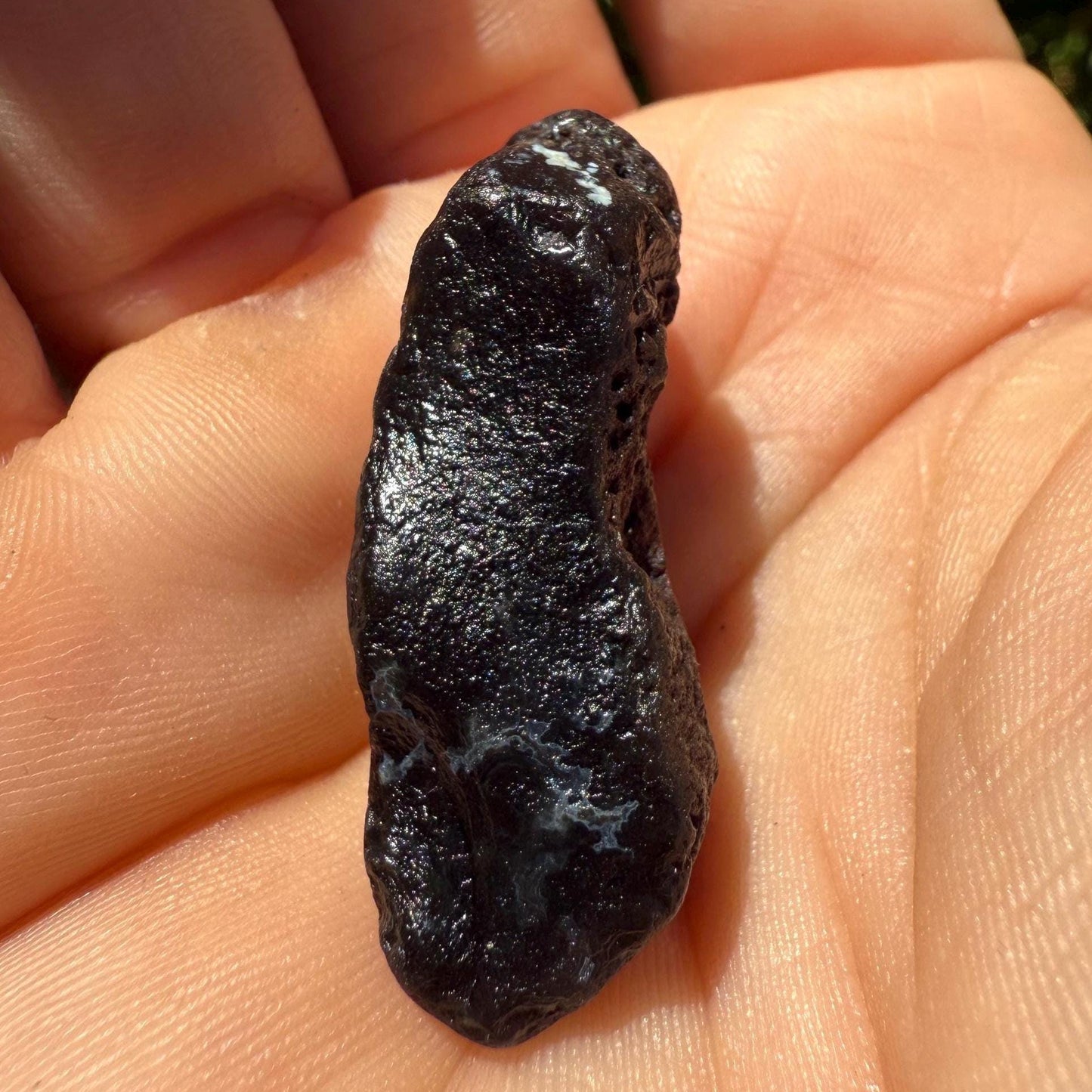 Saffordite Stone, Cintamani, Rare and Beautiful, Natural Crystal Pocket, Shamanic, Arizona, Pseudotektite, Obsidian, 9.39 grams