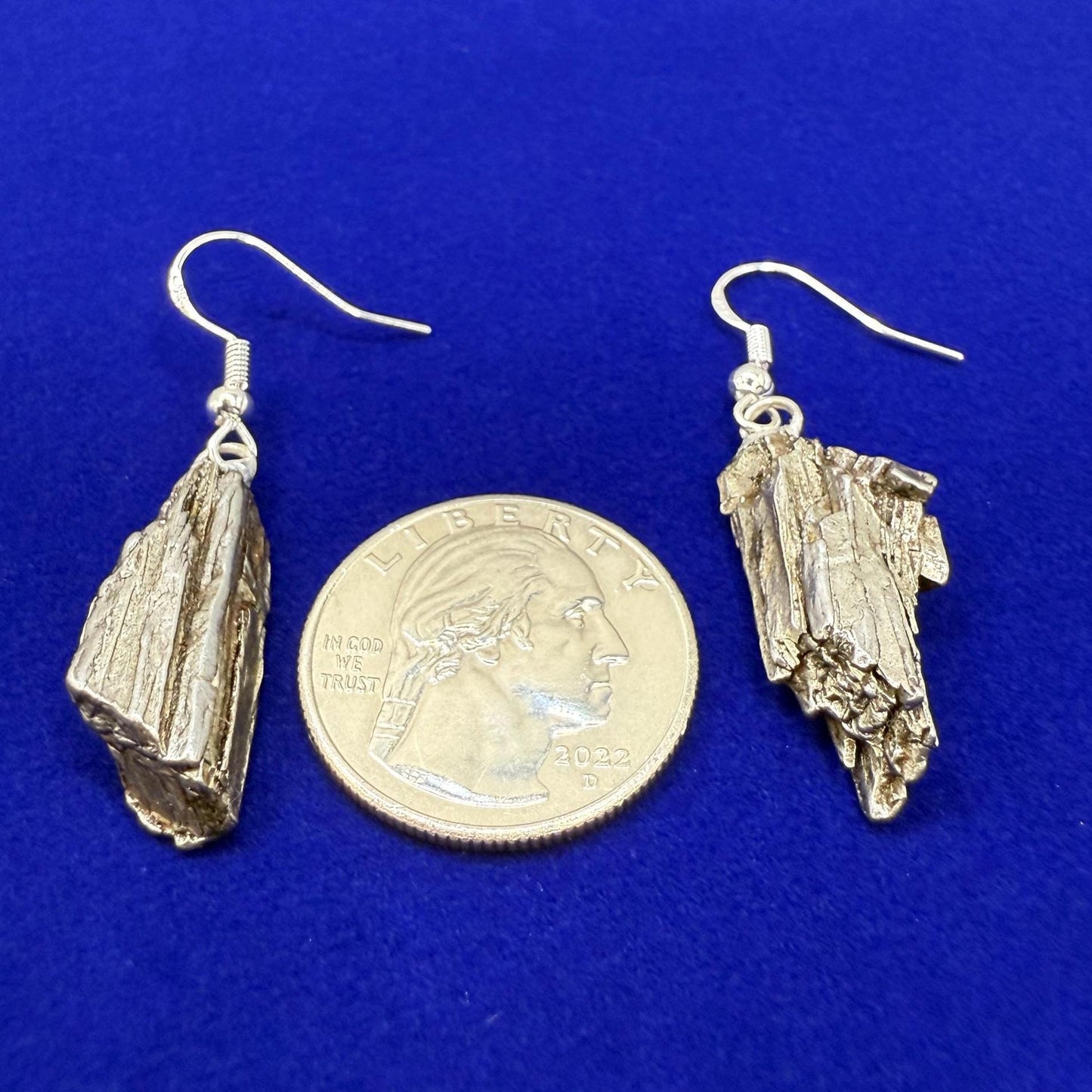 Aletai Meteorite Earings, Meteorite Earings, Fishhook, Handmade Earings, Space Jewelry, Dangle Earrings, Handmade Earrings, 11.22 grams