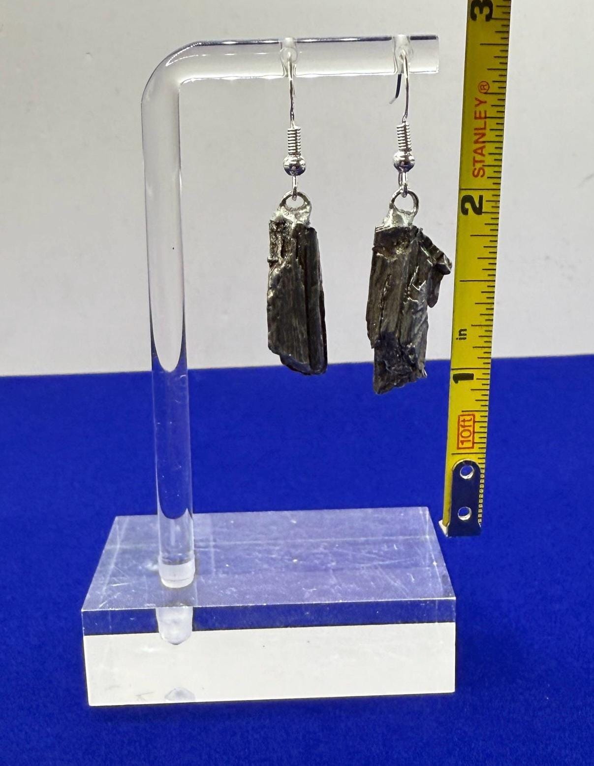 Aletai Meteorite Earings, Meteorite Earings, Fishhook, Handmade Earings, Space Jewelry, Dangle Earrings, Handmade Earrings, 11.22 grams