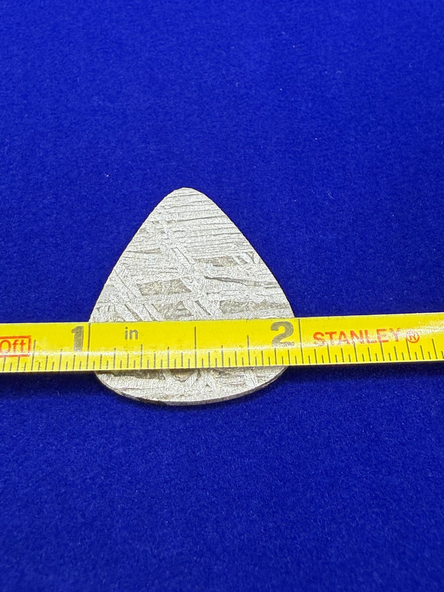 Aletai Meteorite Guitar Pick, Etched & Polished, 8.23g, Authentic Iron Meteorite, Truly Out of This World, Unique Music Gift, Astronomy Gift