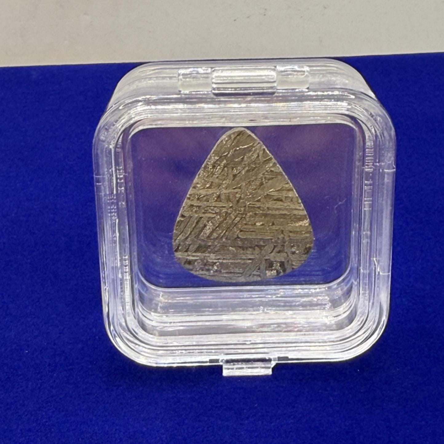 Aletai Meteorite Guitar Pick, Etched & Polished, 8.01g, Authentic Iron Meteorite, Truly Out of This World, Unique Music Gift, Astronomy Gift