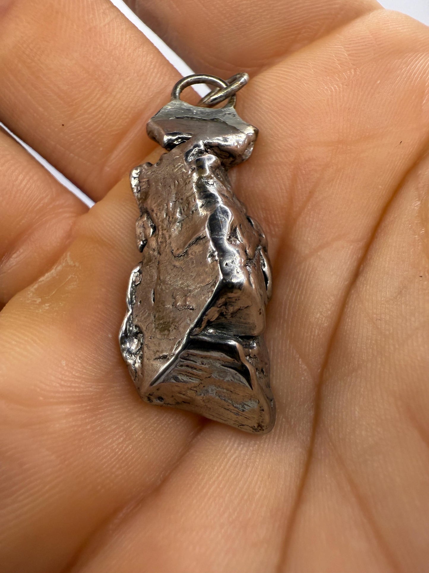 Beautiful Aletai Meteorite Pendant, 12.79 grams, Astronomy Gift, Authentic Meteorite, Meteorite Jewelry, Meteorite Pendant, COA, Space Gift