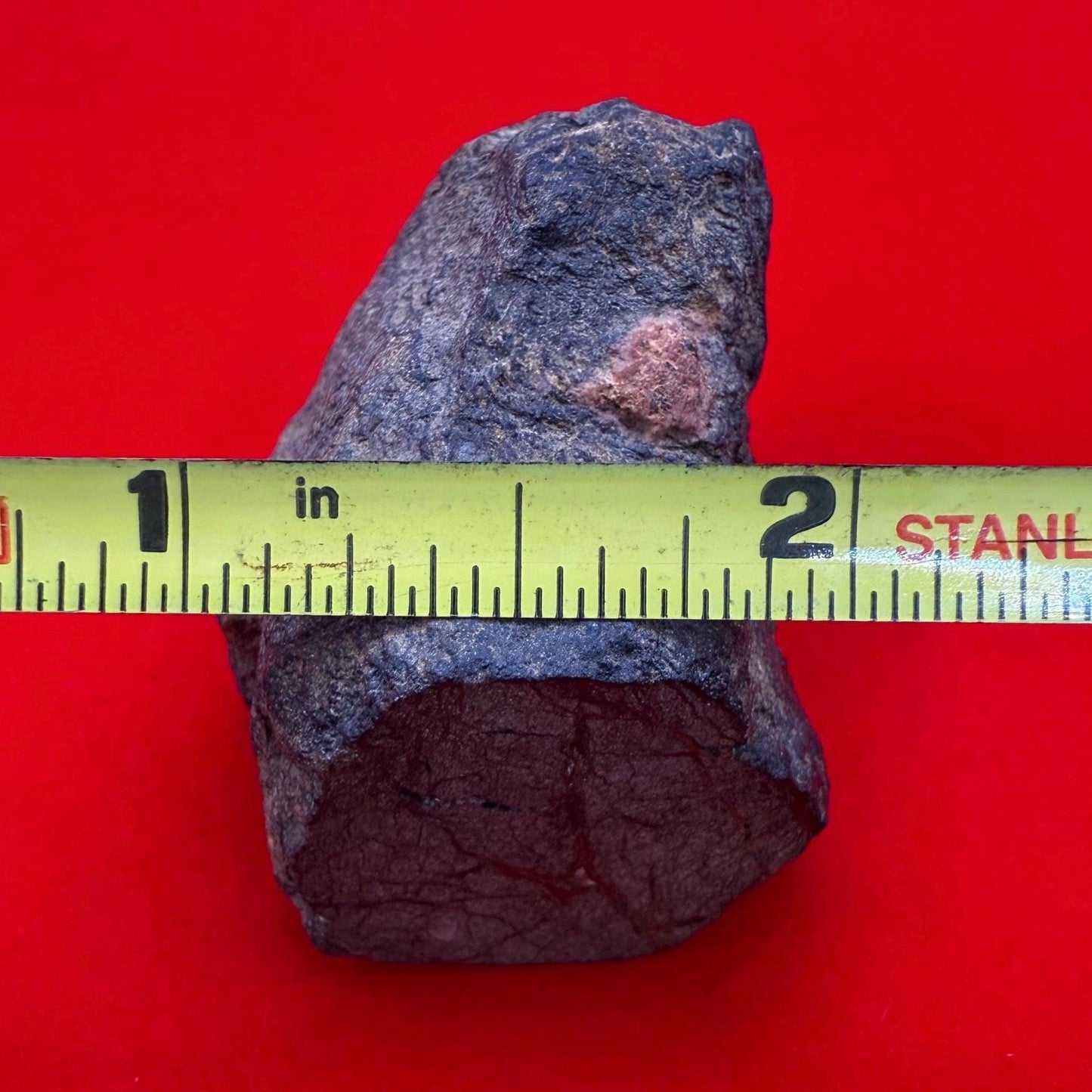 Rare Al Haggouina 001 Enstatite Chondrite Meteorite, 50.69g, Ex. Greg Hupe Collection, Cut Base with Internal Pattern
