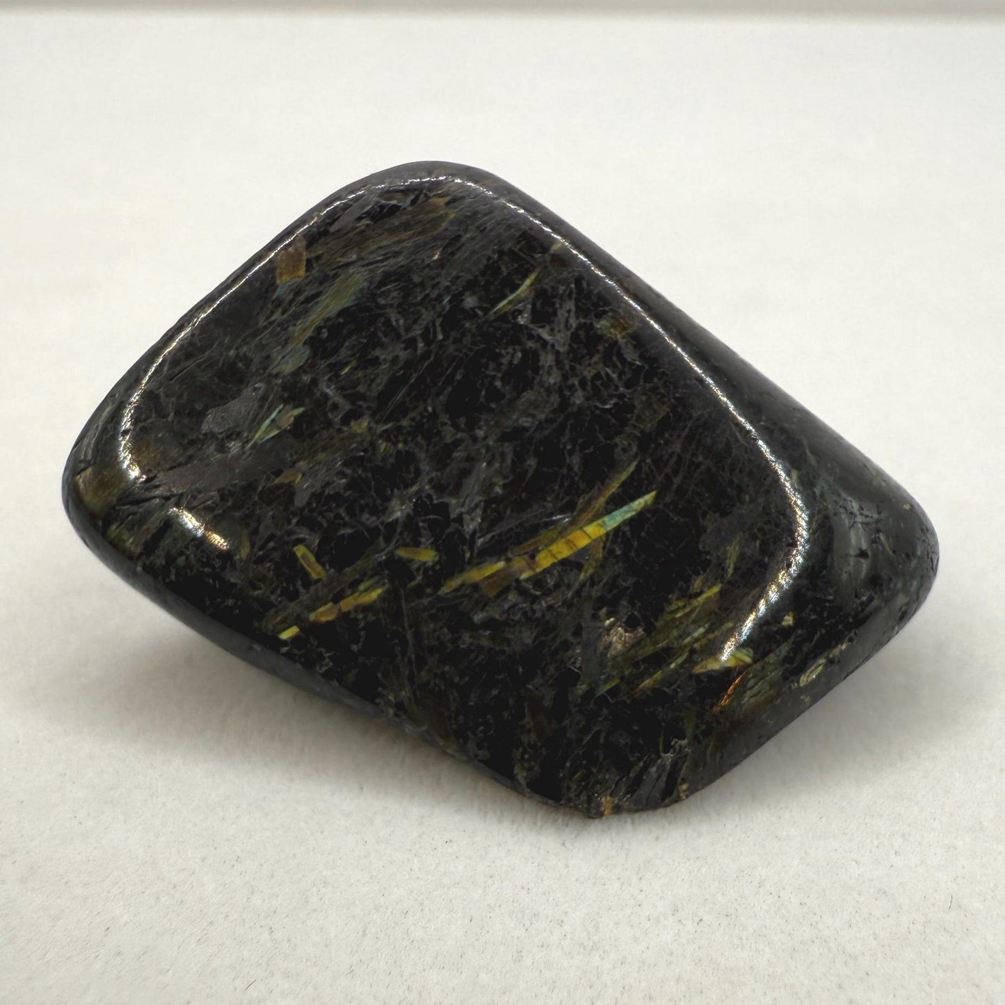 Nuummite Stone, Sorcerer’s Stone, Natural Nuummite, Greenland, Reiki, Rock Collection, Manifesting, Grounding, Energy Work, 15.78 grams