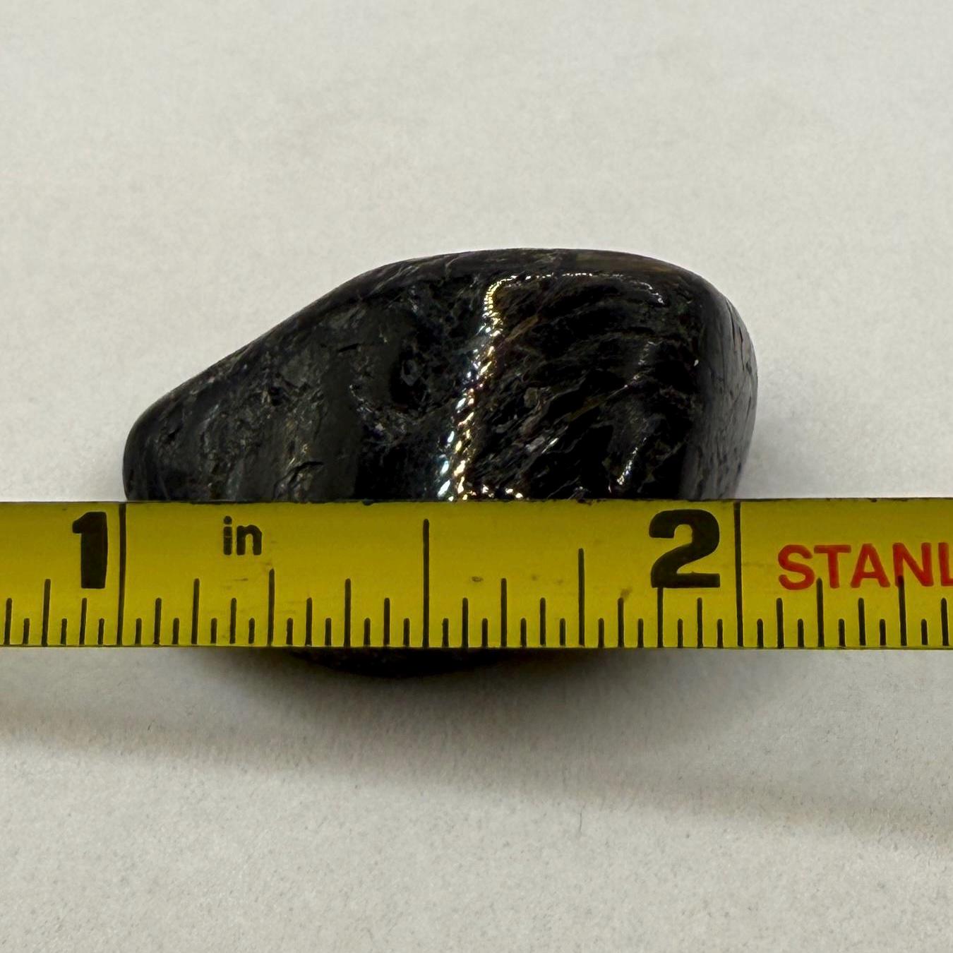 Nuummite Stone, Sorcerer’s Stone, Natural Nuummite, Greenland, Reiki, Rock Collection, Manifesting, Grounding, Energy Work, 13.19 grams