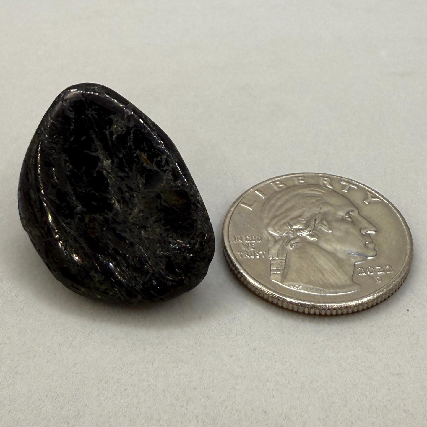 Nuummite Stone, Sorcerer’s Stone, Natural Nuummite, Greenland, Reiki, Rock Collection, Manifesting, Grounding, Energy Work, 13.19 grams