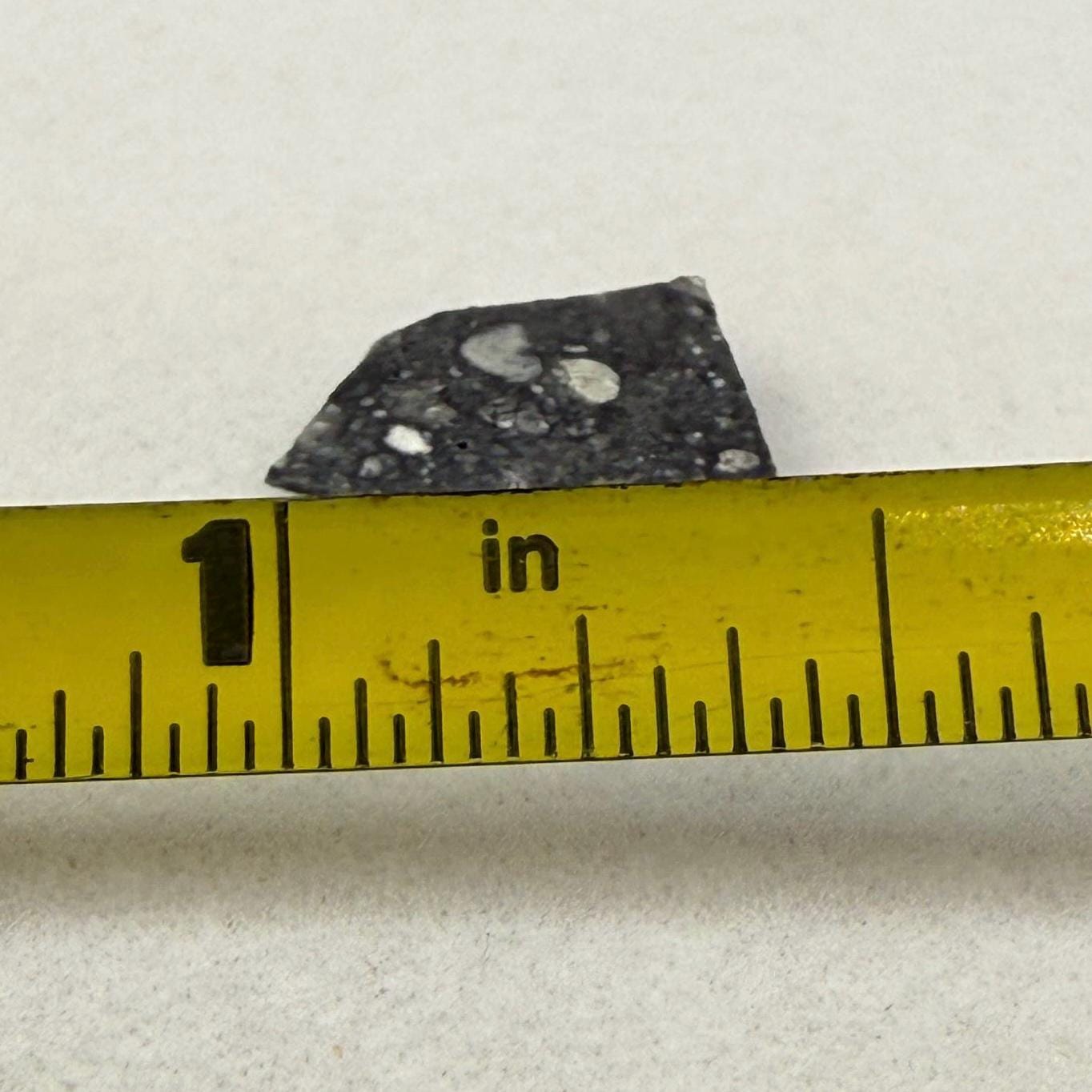 NWA 17679 Lunar Meteorite Slice, Rare Feldspathic Breccia Lunar, Mauritania, Africa, Moon Rock, Astronomy Gift, 0.34 grams