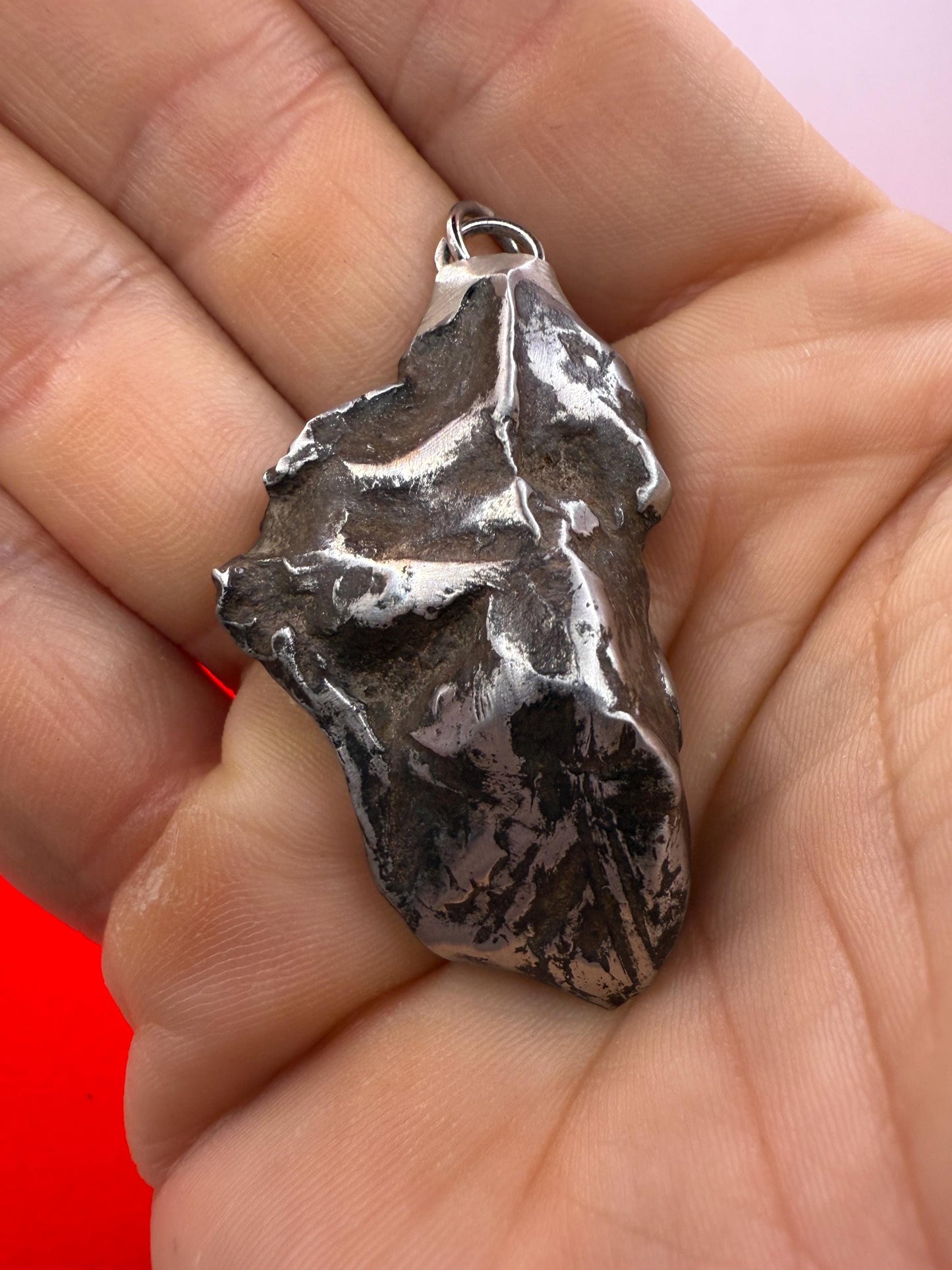 Unique Iron Meteorite Specimen Gebel Kamil, 46.02g, Astronomy Gift, Space Gift, Iron Meteorite, Egypt, Polished Meteorite, Space