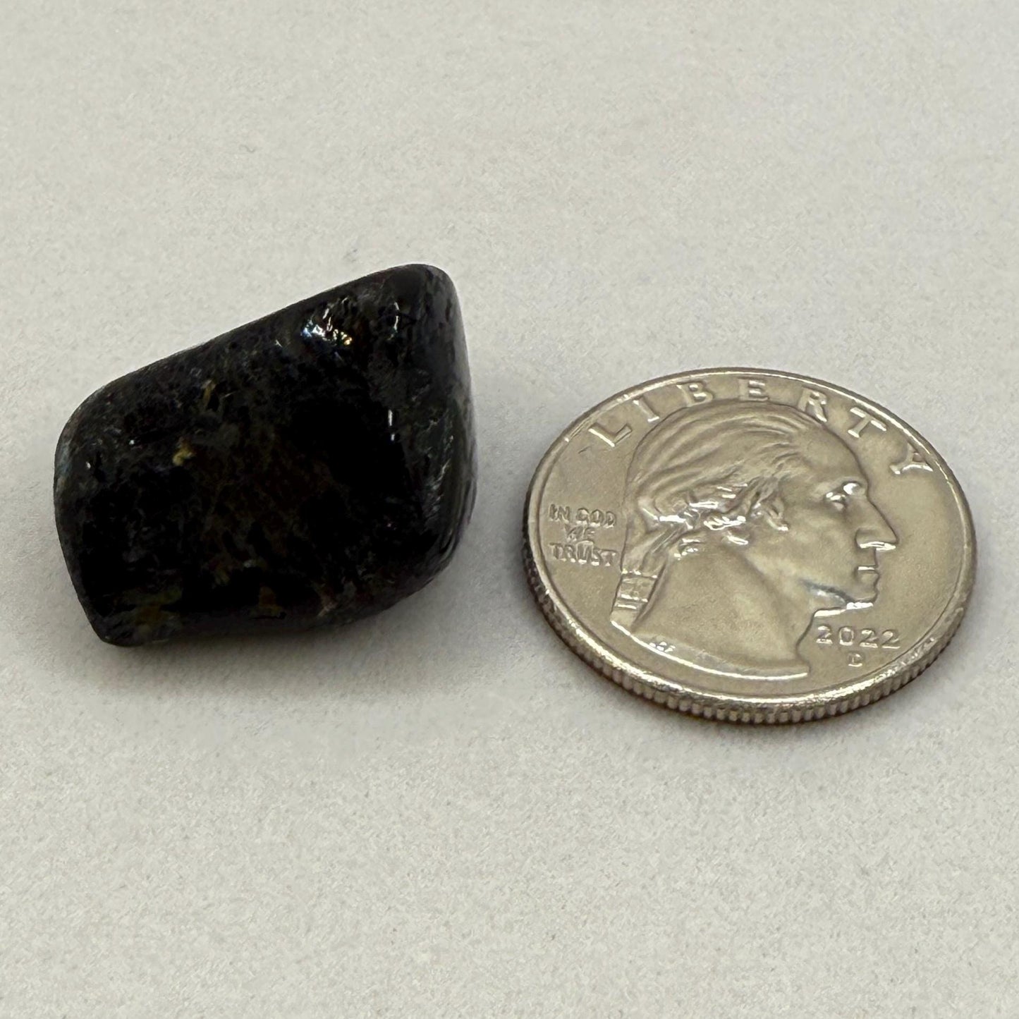 Nuummite Stone: Greenland Stone for Reiki, Grounding, Talisman, 11.51 grams