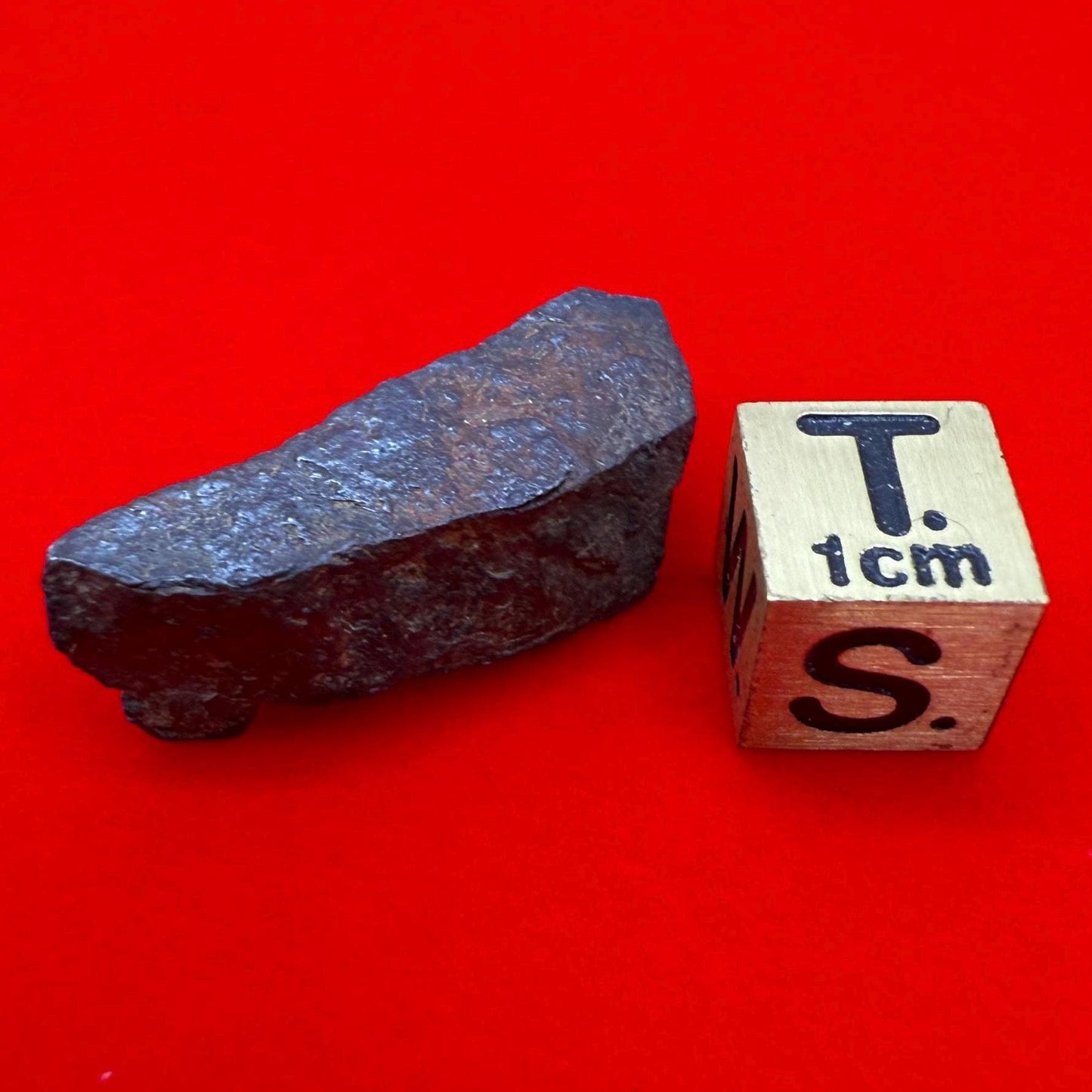 Gibeon Meteorite: 9.48 grams, Iron IVA, Namibia, Rare Iron Meteorite