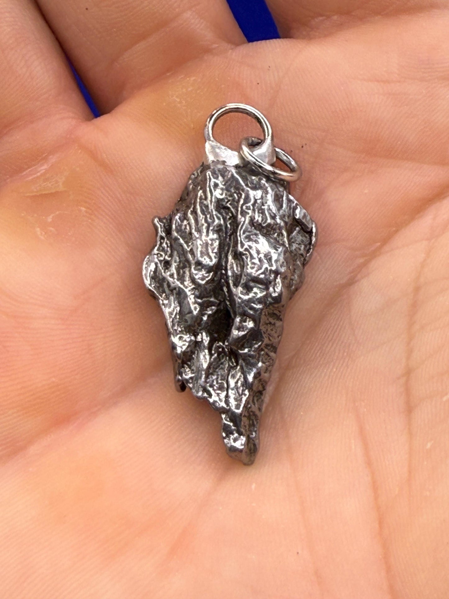 Beautiful Meteorite Campo del Cielo Pendant 12.56 Grams, Astronomy Gift, Authentic Meteorite, Meteorite Jewelry, Meteorite Pendant, COA