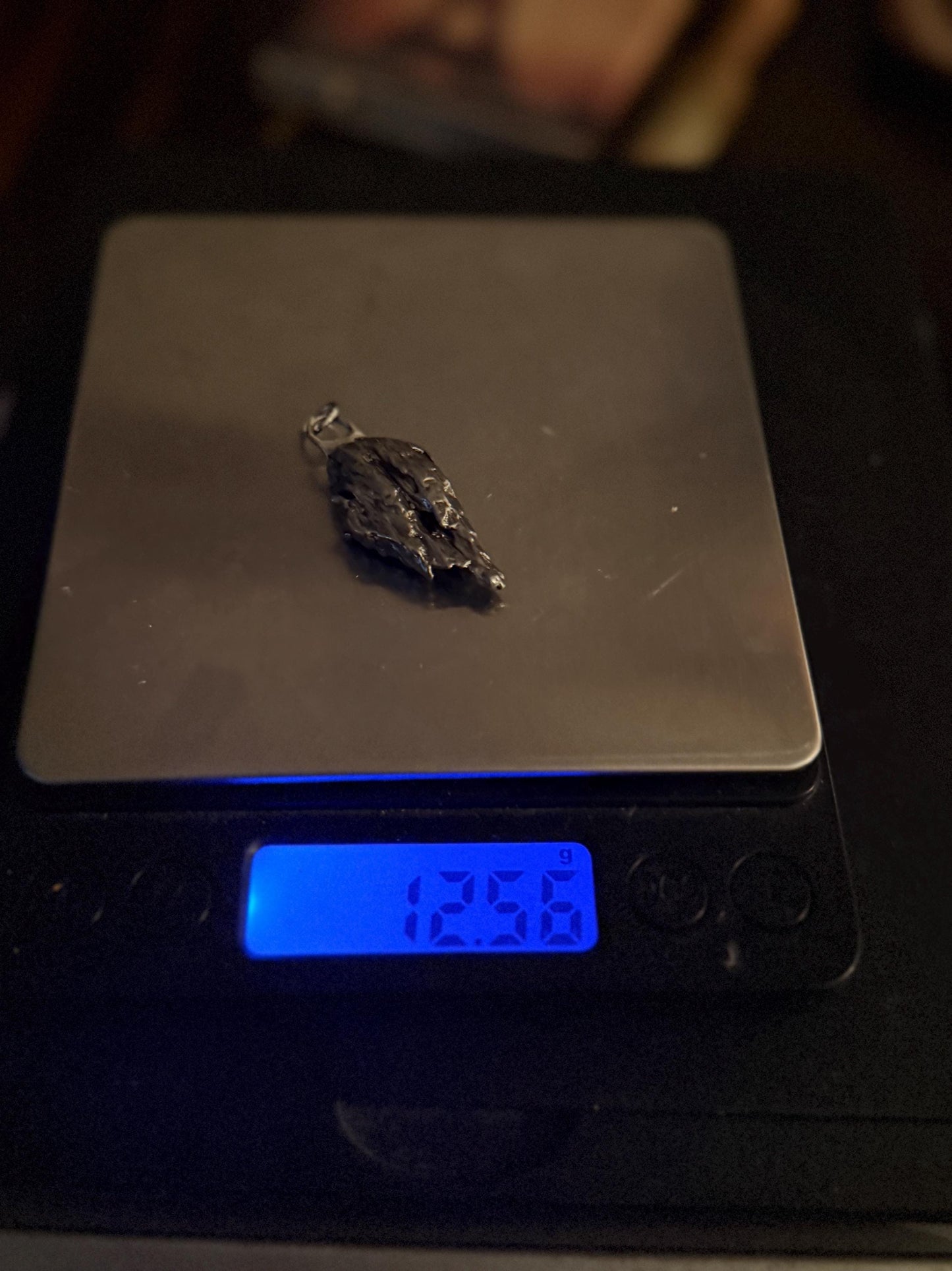 Beautiful Meteorite Campo del Cielo Pendant 12.56 Grams, Astronomy Gift, Authentic Meteorite, Meteorite Jewelry, Meteorite Pendant, COA