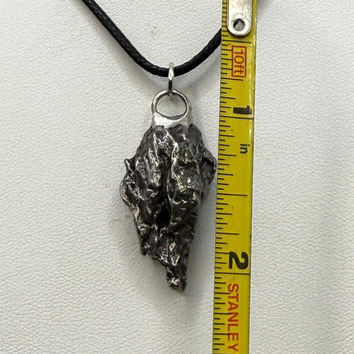 Beautiful Meteorite Campo del Cielo Pendant 12.56 Grams, Astronomy Gift, Authentic Meteorite, Meteorite Jewelry, Meteorite Pendant, COA