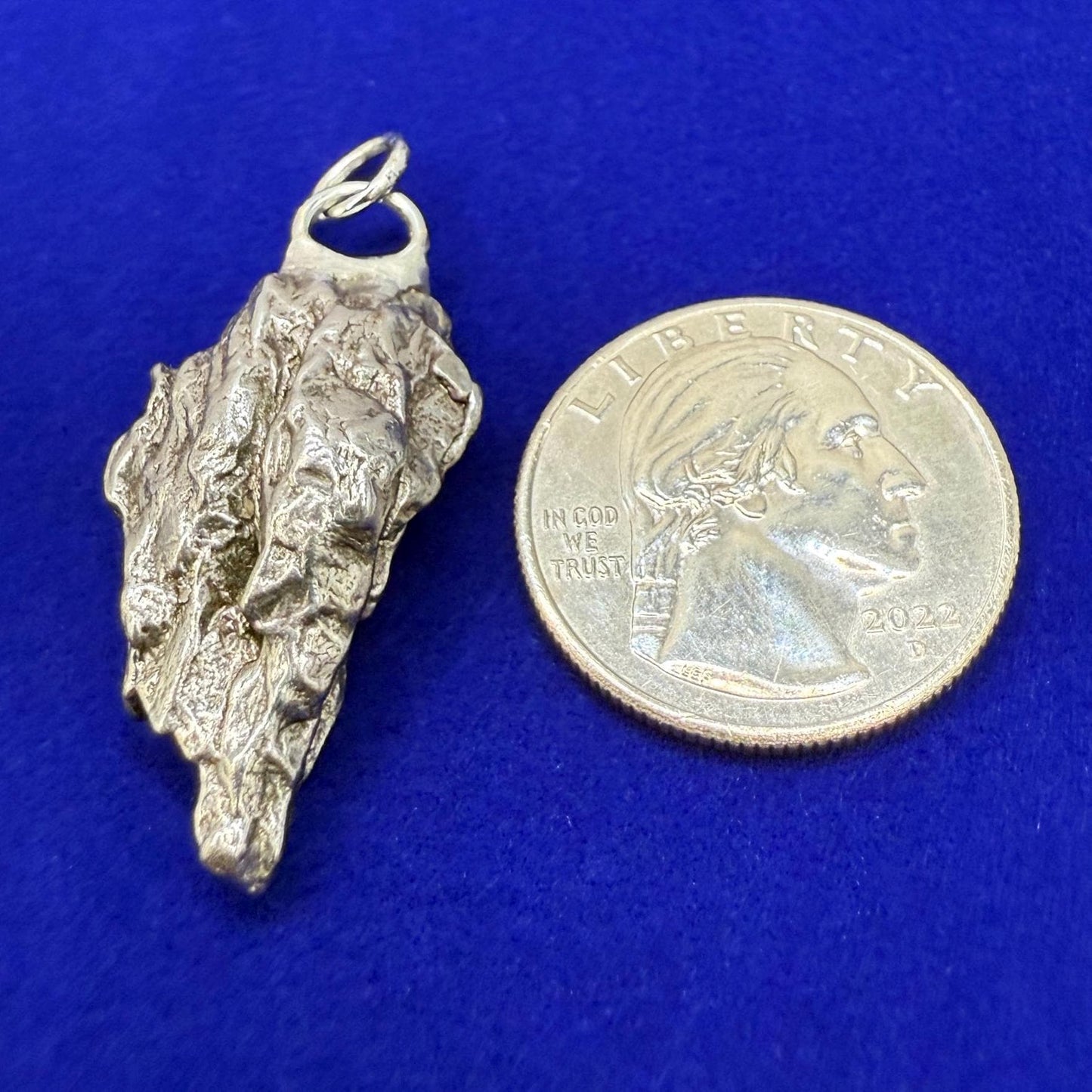 Beautiful Meteorite Campo del Cielo Pendant 12.56 Grams, Astronomy Gift, Authentic Meteorite, Meteorite Jewelry, Meteorite Pendant, COA