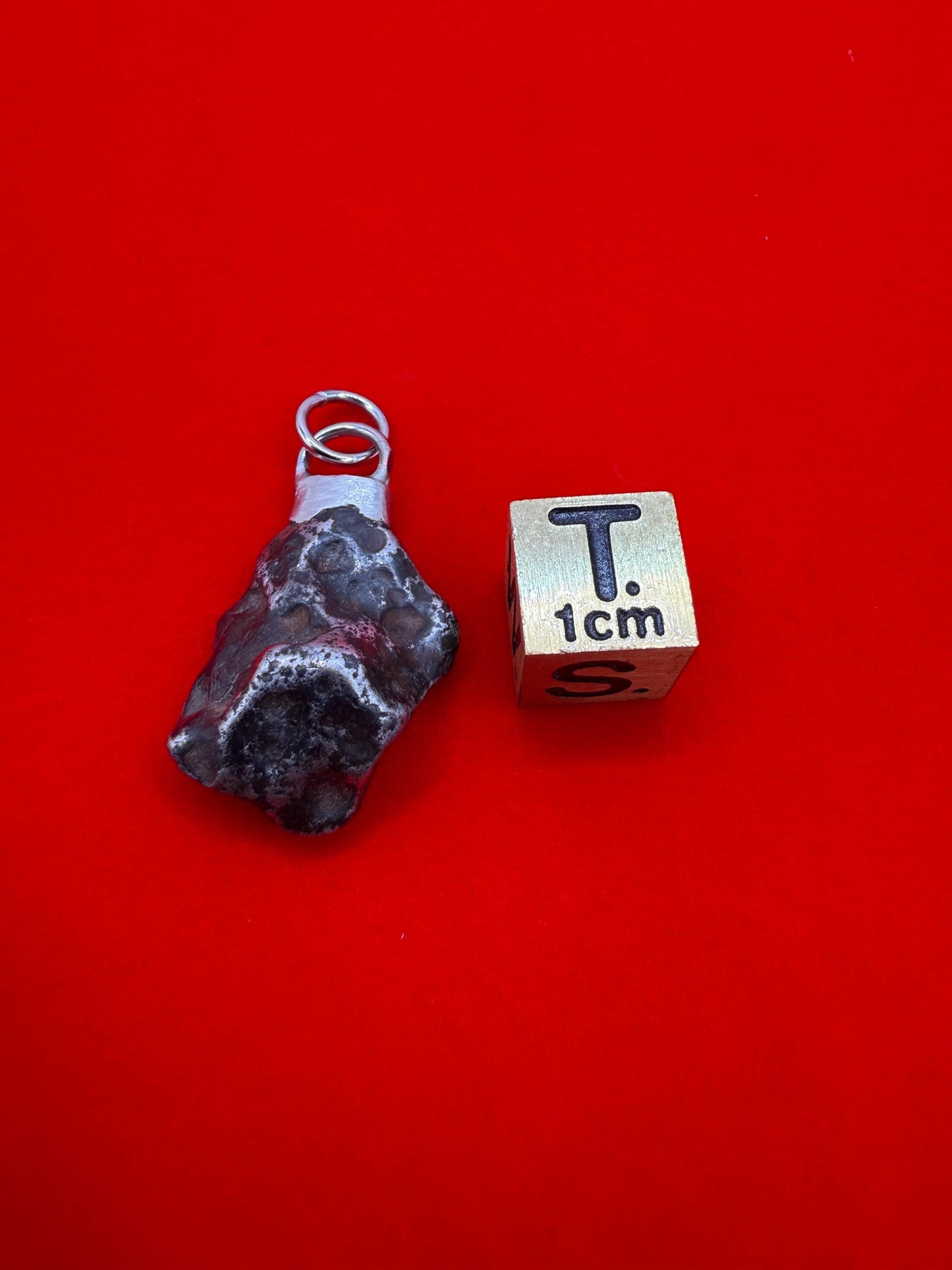 Agoudal Iron Meteorite Pendant: Handmade Astronomy Space Gift, Cosmic Pendant, 8.25 grams