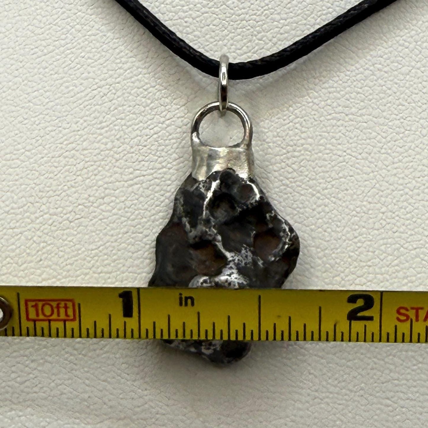 Agoudal Iron Meteorite Pendant: Handmade Astronomy Space Gift, Cosmic Pendant, 8.25 grams