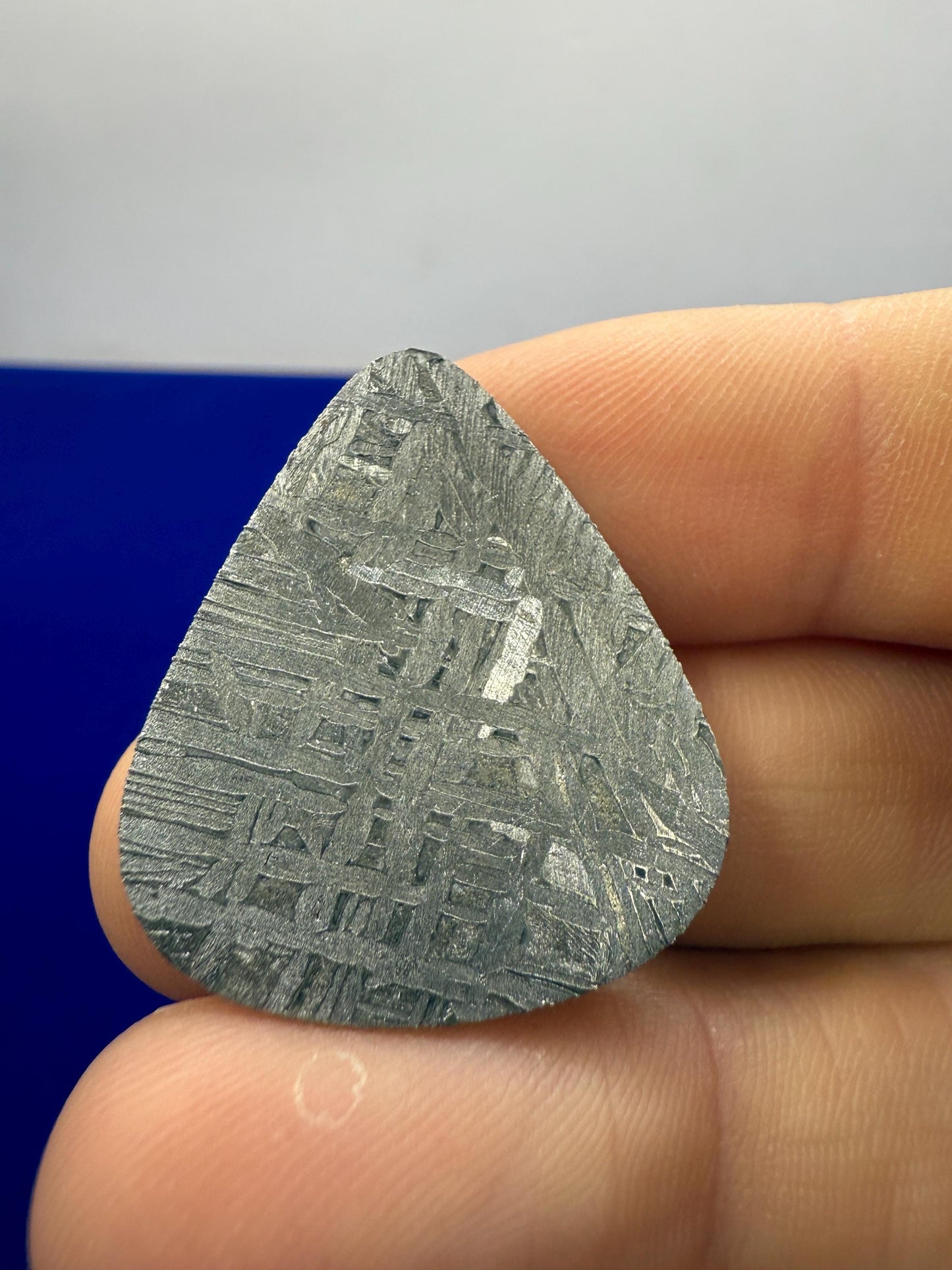 Aletai Meteorite Guitar Pick: Etched Iron, Unique Music Gift, 8.21 grams