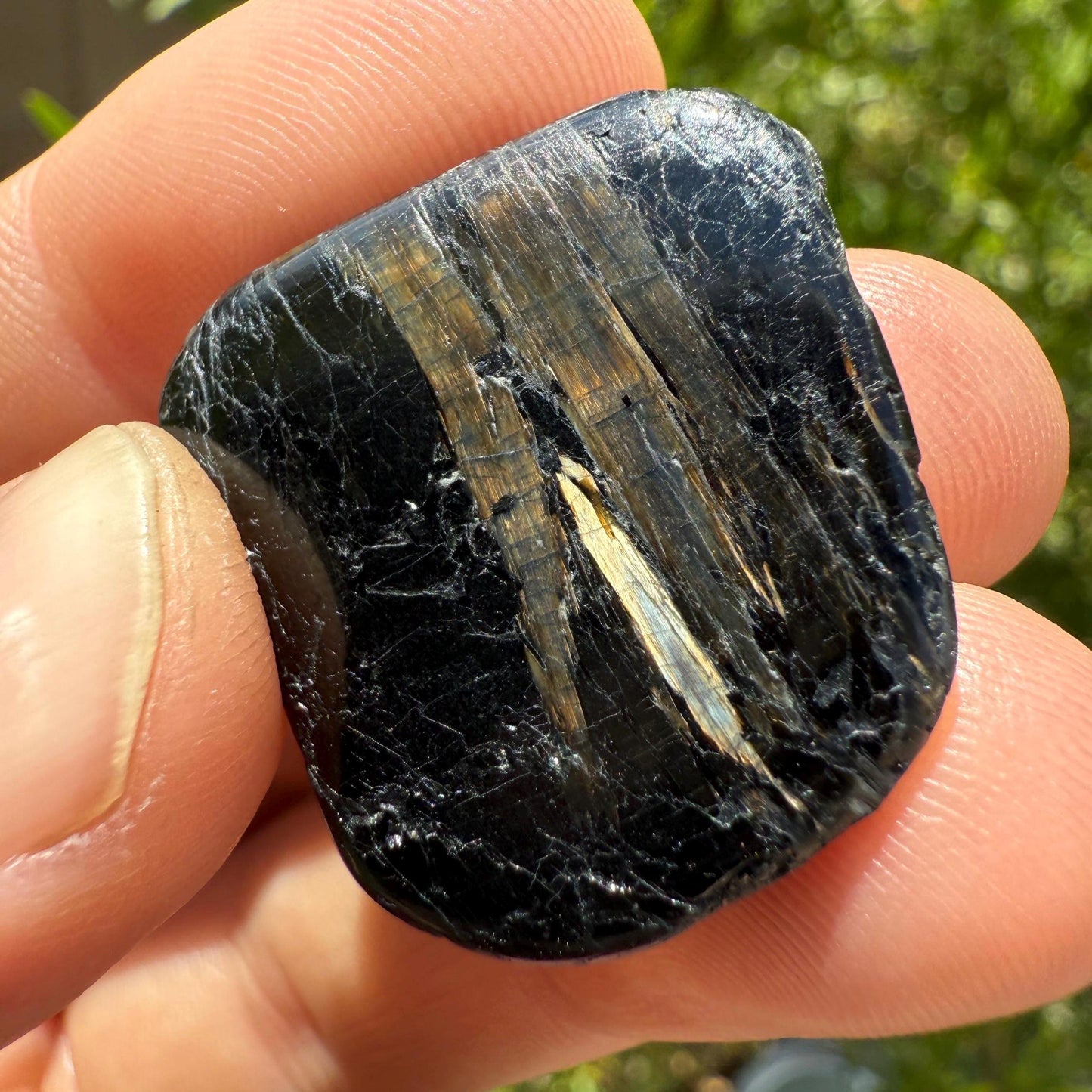 Nuummite Stone, Natural Nuummite, Greenland, Reiki, Rock Collection, Manifesting, Grounding, Energy Work, Reiki Creativity, 15.28 grams