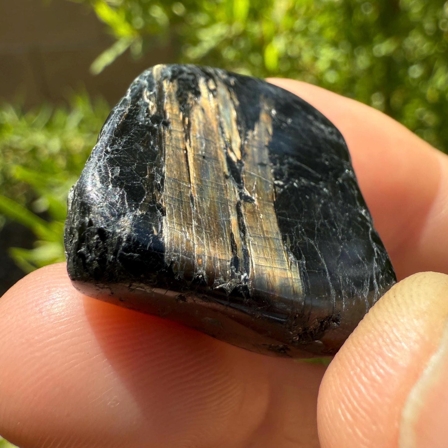 Nuummite Stone, Natural Nuummite, Greenland, Reiki, Rock Collection, Manifesting, Grounding, Energy Work, Reiki Creativity, 15.28 grams
