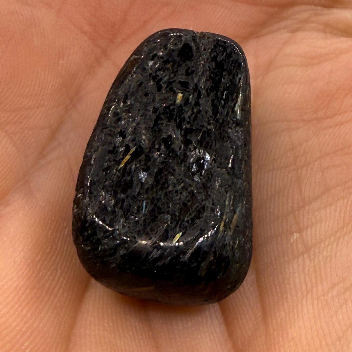 Nuummite Stone, Natural Nuummite, Greenland, Reiki, Rock Collection, Manifesting, Grounding, Energy Work, Reiki Creativity, 9.27 grams