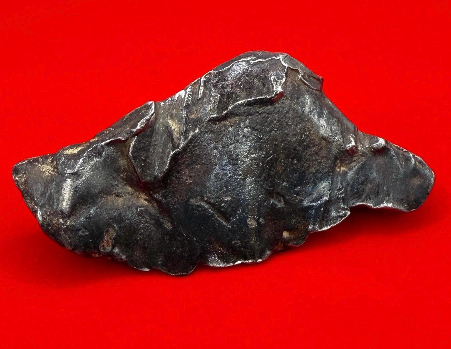 Gebel Kamil Iron Meteorite Specimen: Polished Ataxite from Egypt, 153.07 grams