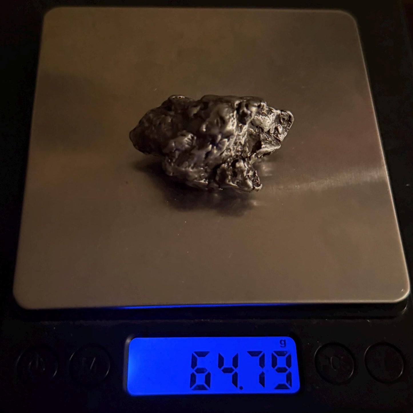Uruacu Iron Meteorite Specimen: Space Gift, Authentic Meteorite, Brazil, 64.79 grams