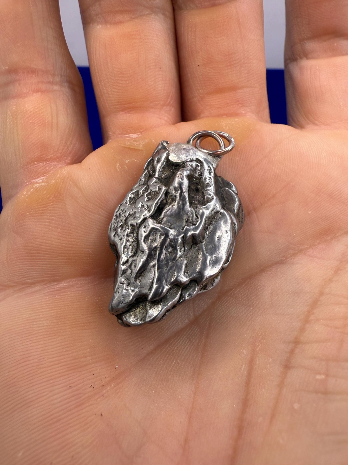 Beautiful Meteorite Campo del Cielo Pendant 20.44 Grams, Astronomy Gift, Authentic Meteorite, Meteorite Jewelry, Meteorite Pendant, COA