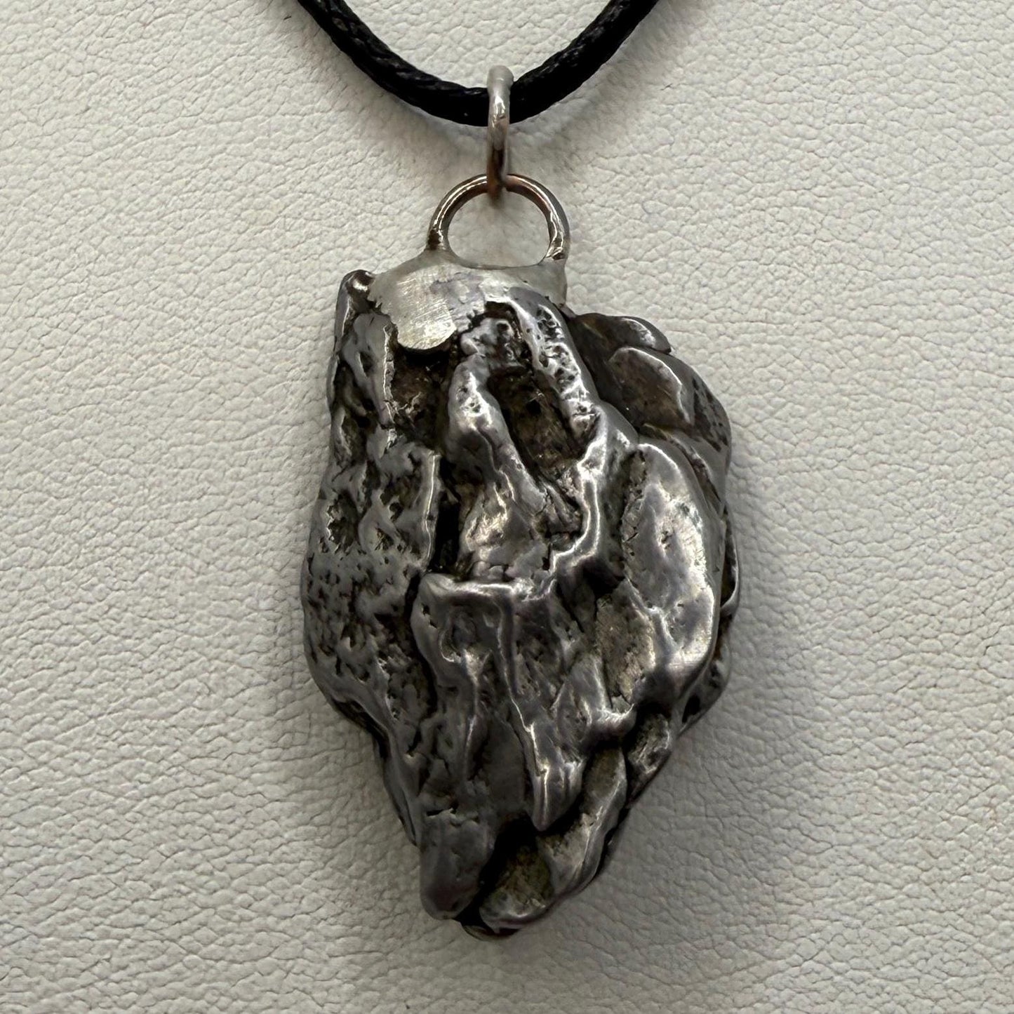 Beautiful Meteorite Campo del Cielo Pendant 20.44 Grams, Astronomy Gift, Authentic Meteorite, Meteorite Jewelry, Meteorite Pendant, COA