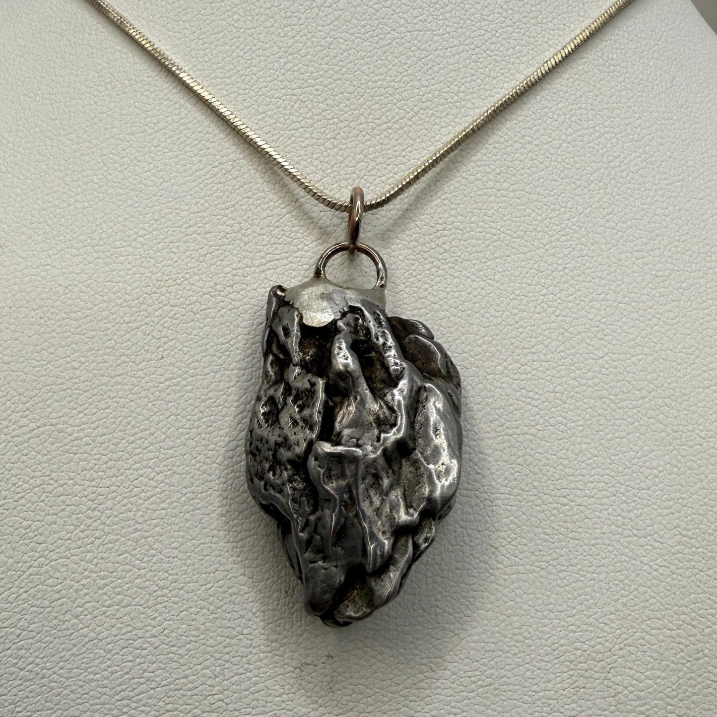 Beautiful Meteorite Campo del Cielo Pendant 20.44 Grams, Astronomy Gift, Authentic Meteorite, Meteorite Jewelry, Meteorite Pendant, COA