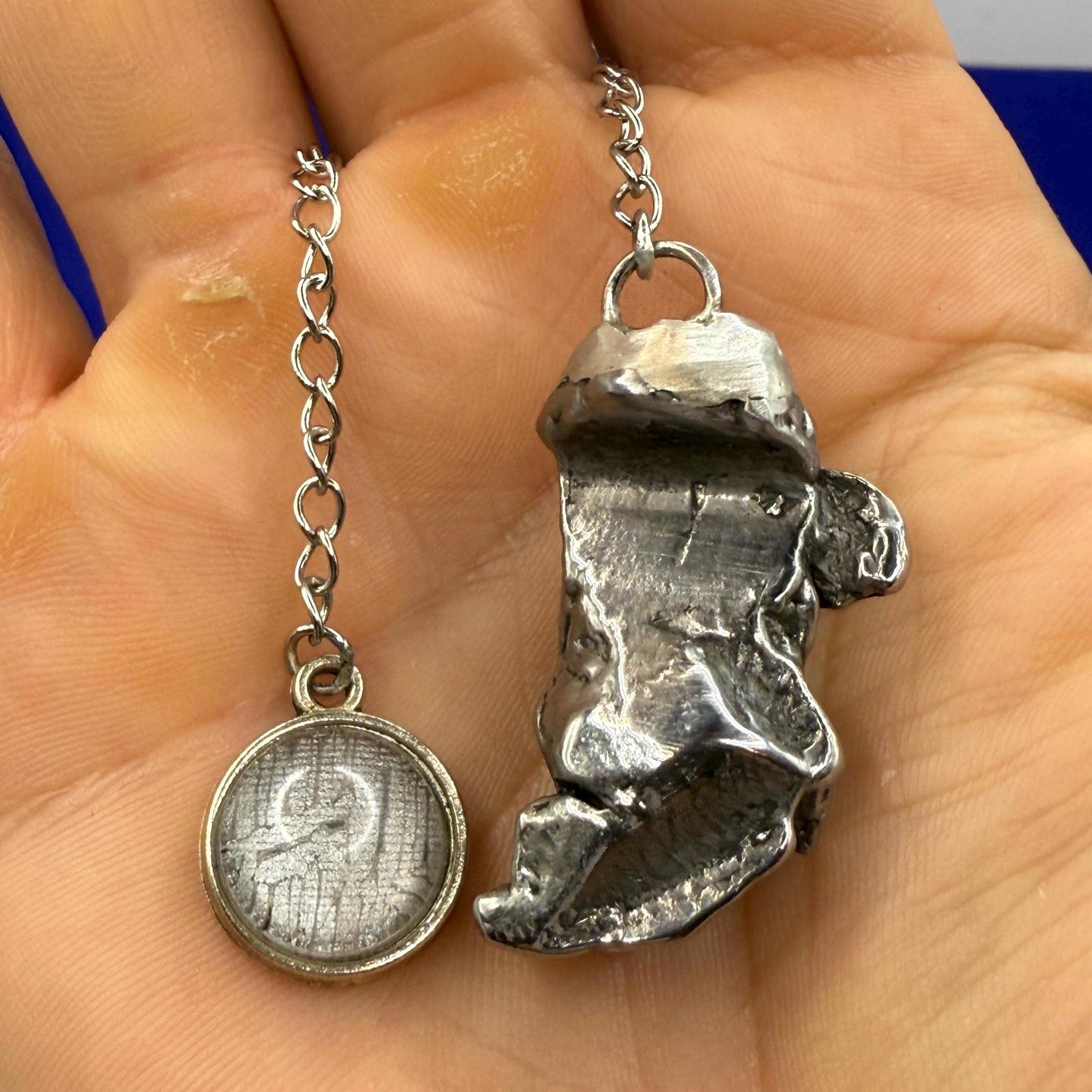 Beautiful Aletai Meteorite Pendulum, 24.75 grams, Astronomy Gift, Meditation Tool, Authentic Meteorite, Pendulum, Meteorite Pendant