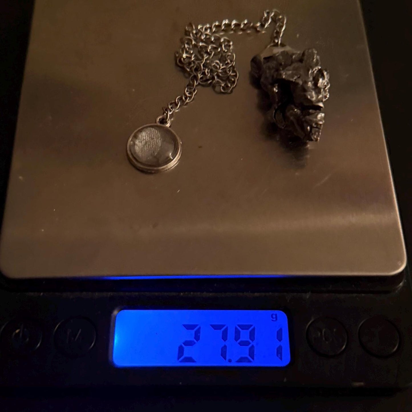 Campo del Cielo Meteorite Pendulum, 27.91 grams, Astronomy Gift, Meditation Tool, Authentic Meteorite, Dowsing Tool, Pendulum, Energy Work