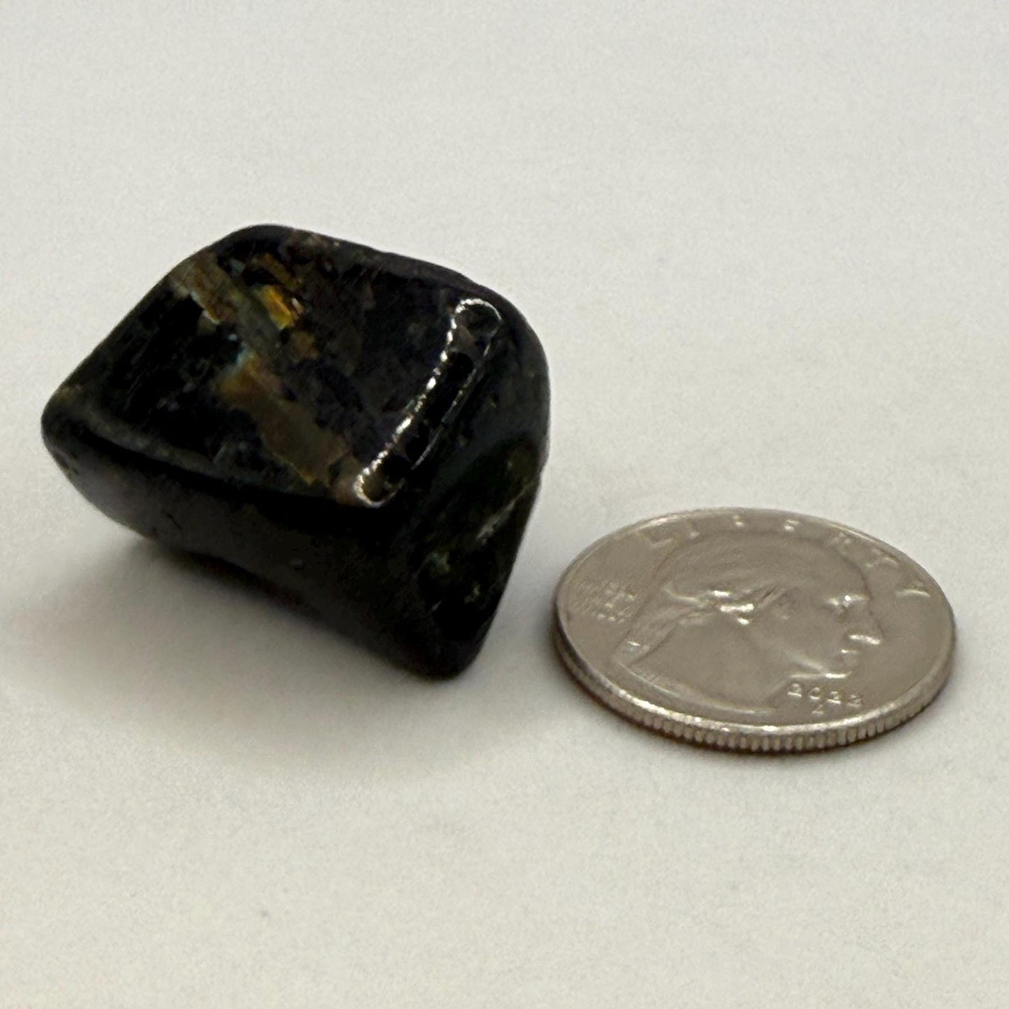 Nuummite Stone, Sorcerer’s Stone, Natural Nuummite, Greenland, Reiki, Rock Collection, Manifesting, Grounding, Energy Work, 23.37 grams