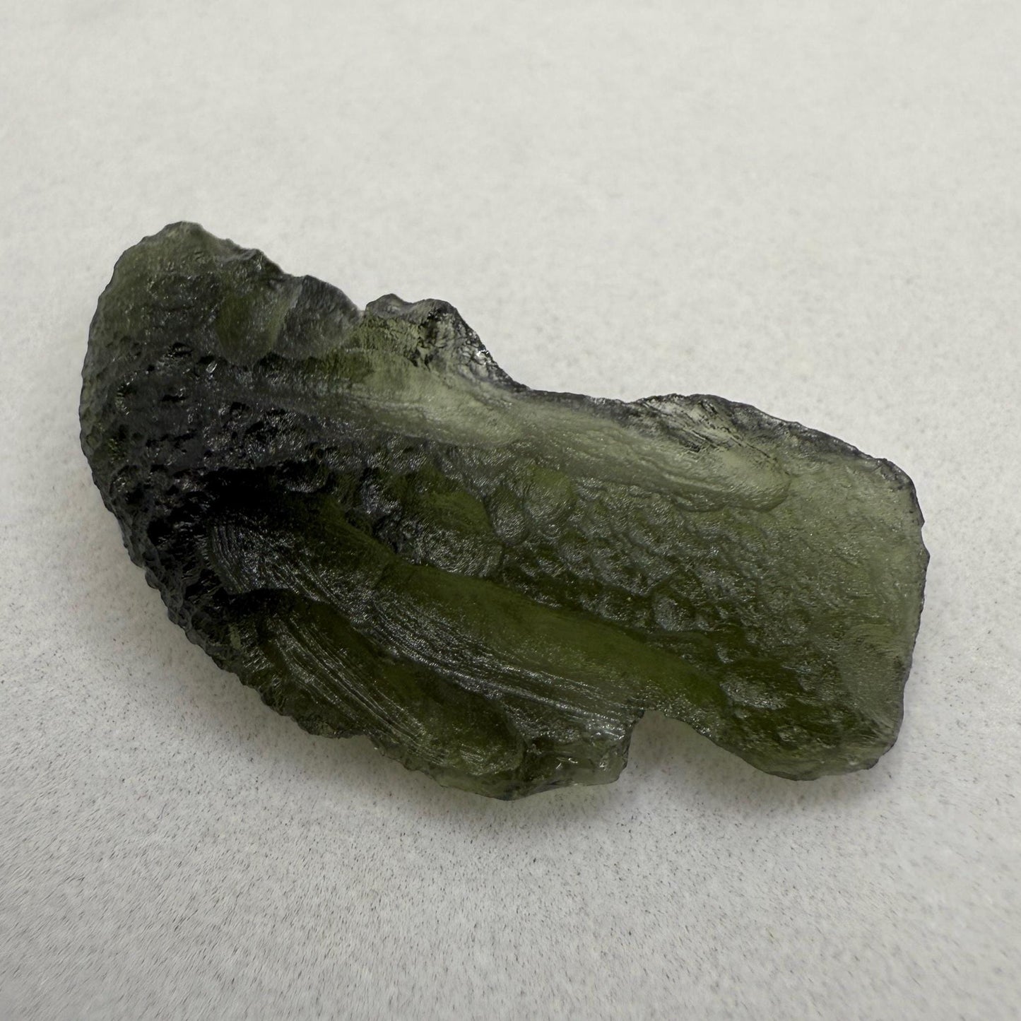 Authentic Moldavite Tektite Specimen: Czech Republic, Reiki Energy, 4.95g/24.75ct