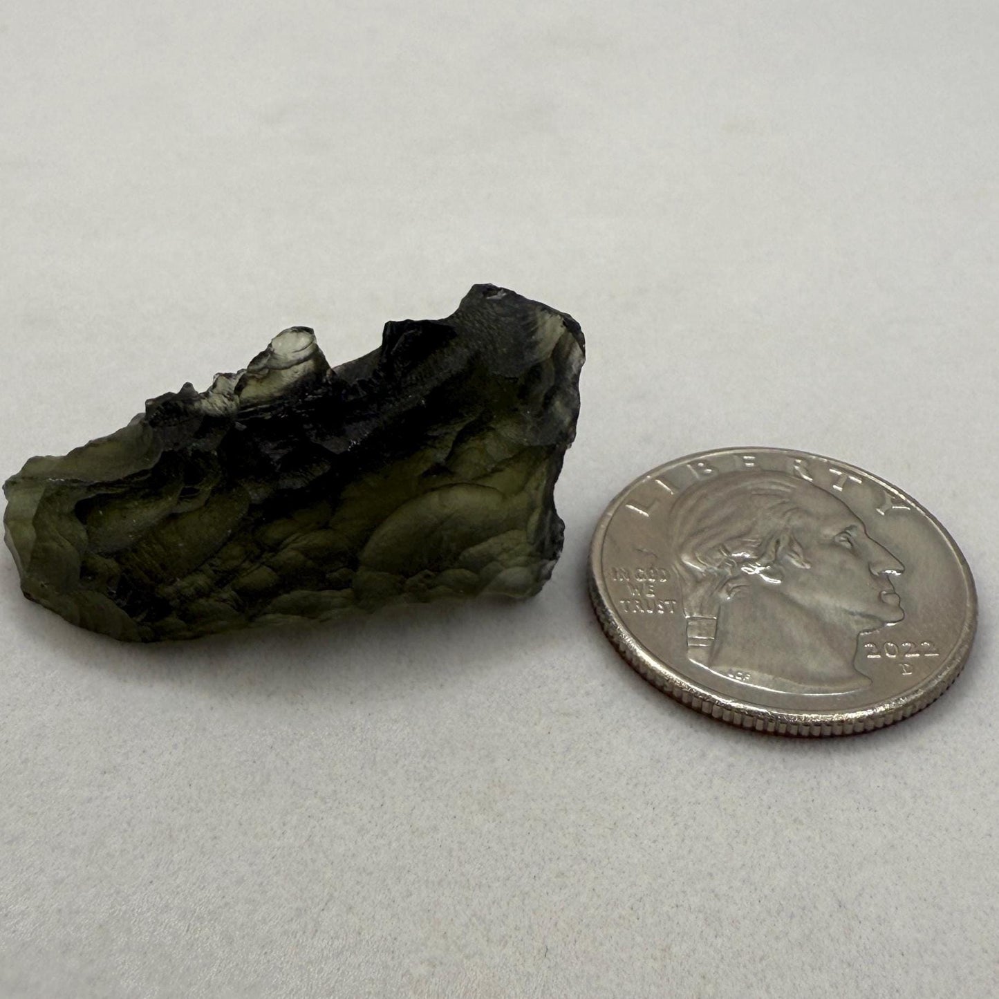 Authentic Moldavite Tektite Specimen: Czech Republic, Reiki Energy, 6.39g/31.95ct