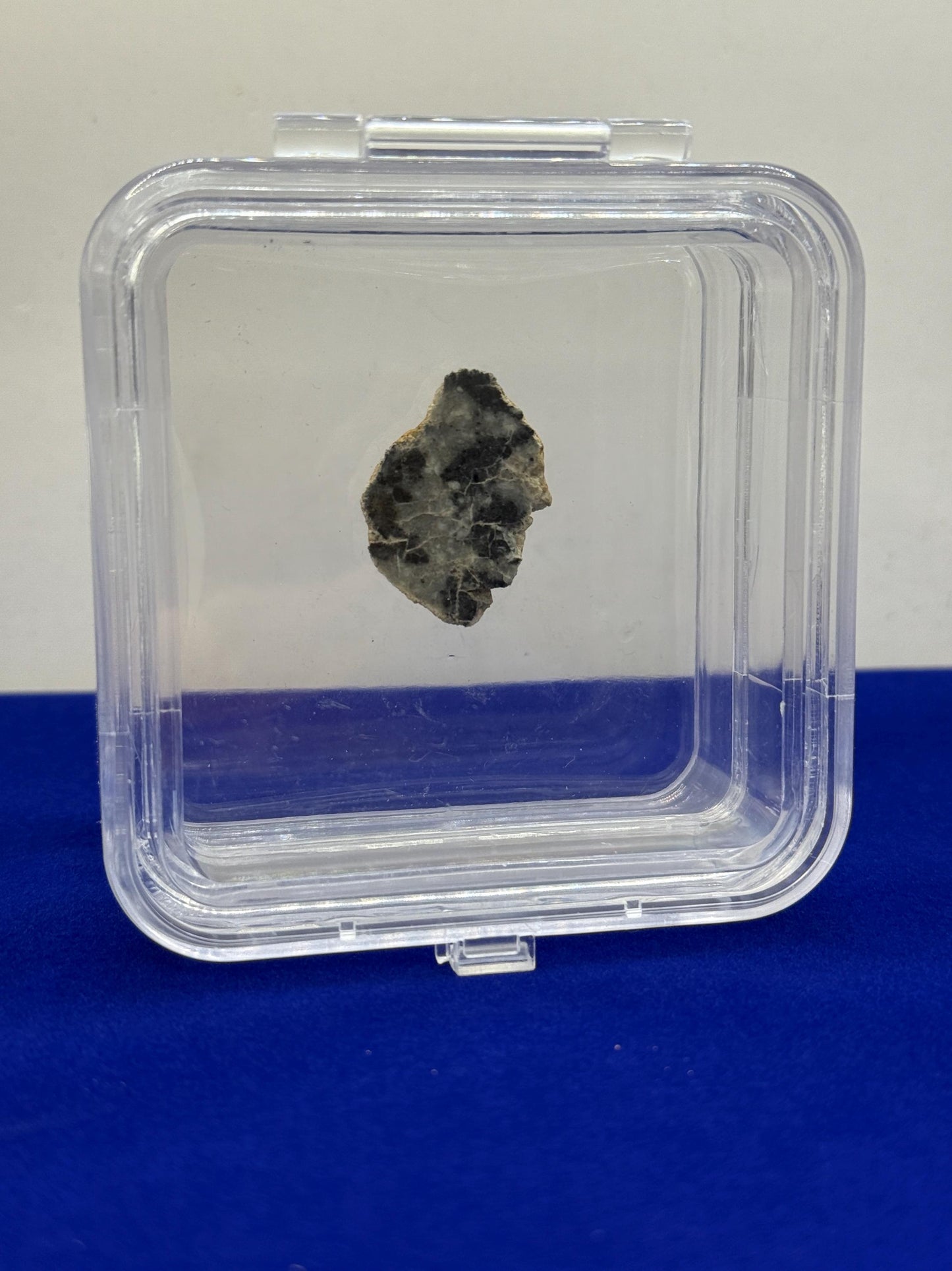 NWA 15373 Moon/Lunar Meteorite Slice, Feldspathic Breccia, Moon Meteorite, Meteorite Collection, Lunar Feldspathic Breccia, 3.61 grams