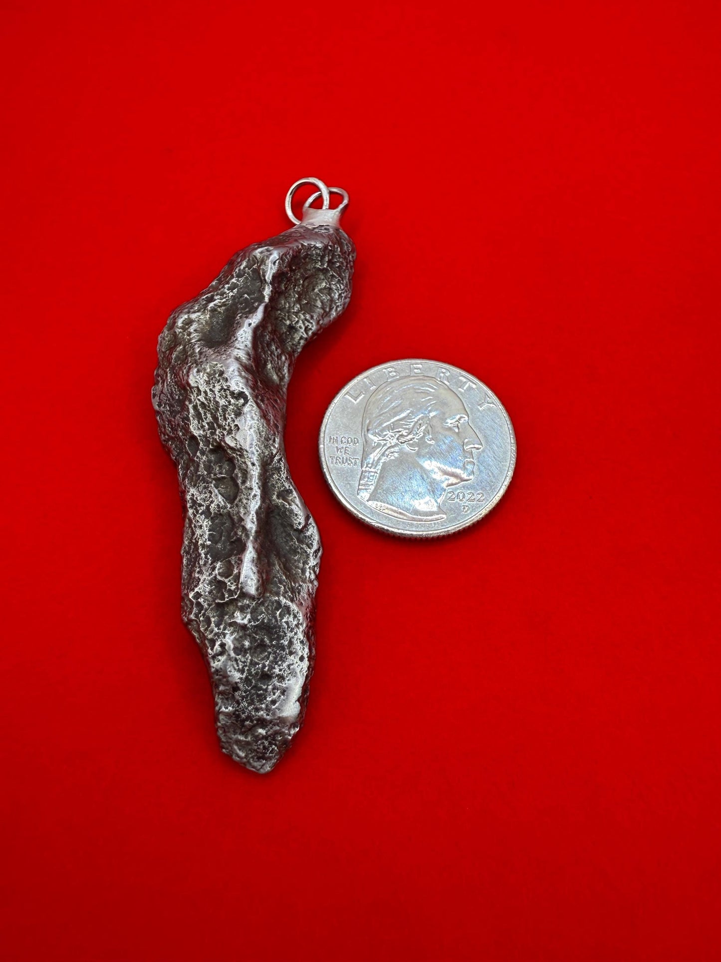 Sikhote-Alin Meteorite Pendant 48.16 grams, Astronomy Gift, Authentic Meteorite, Space Gift, Meteorite Jewelry, Iron Meteorite