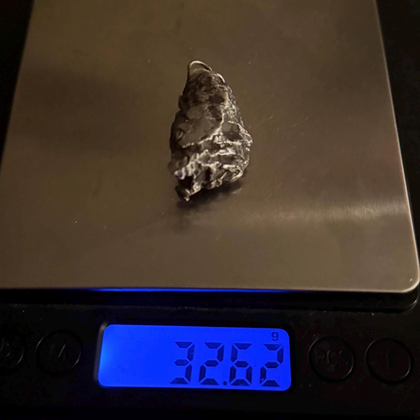 Uruaçu Meteorite Pendant: Uruacu, Rare Iron Space Gift, Brazil, 32.62 grams