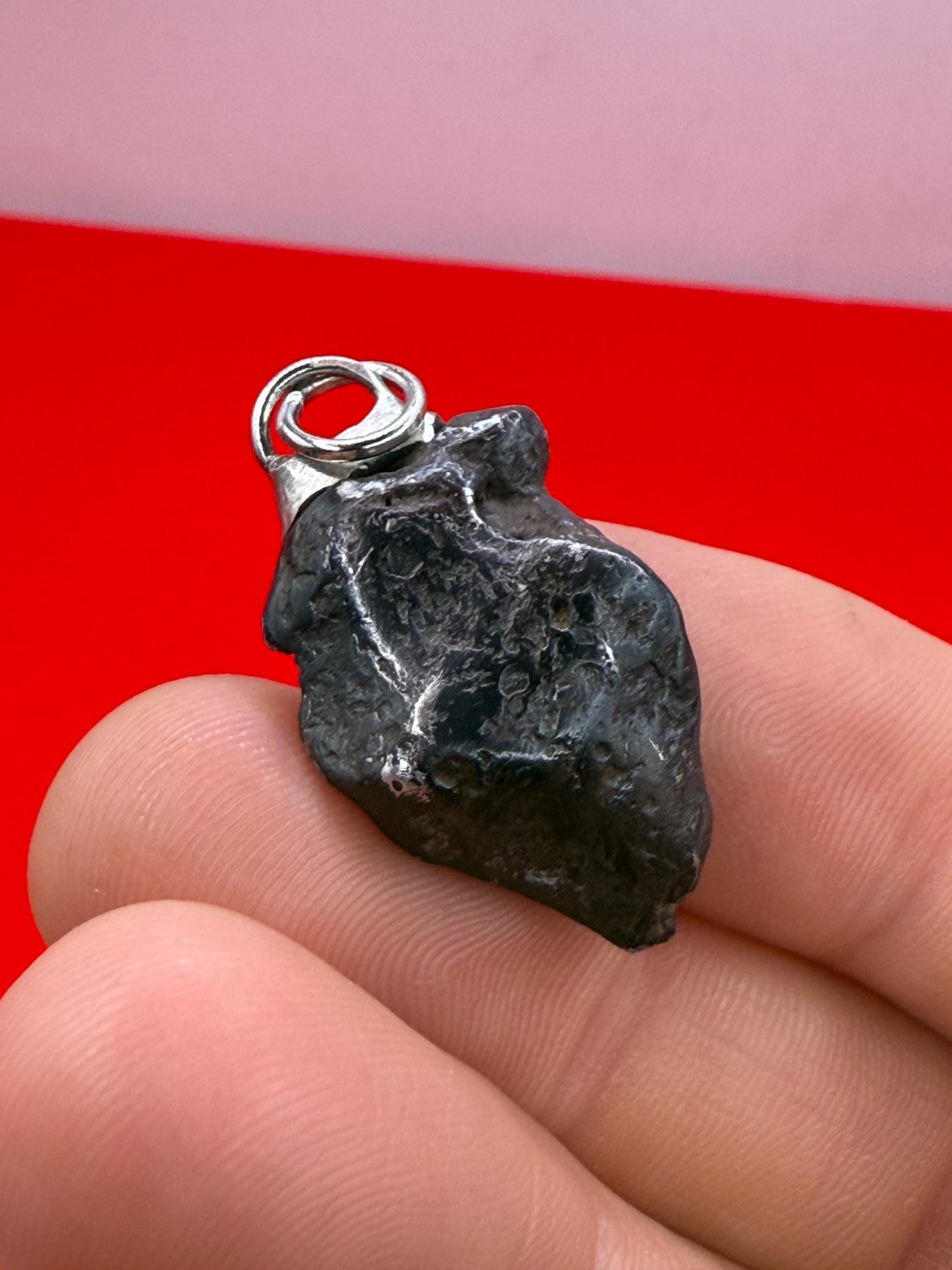 Canyon Diablo Meteorite Pendant 8.48 grams, Arizona Meteorite, Authentic Meteorite, Astronomy Gift, Space Gift, Iron Meteorite