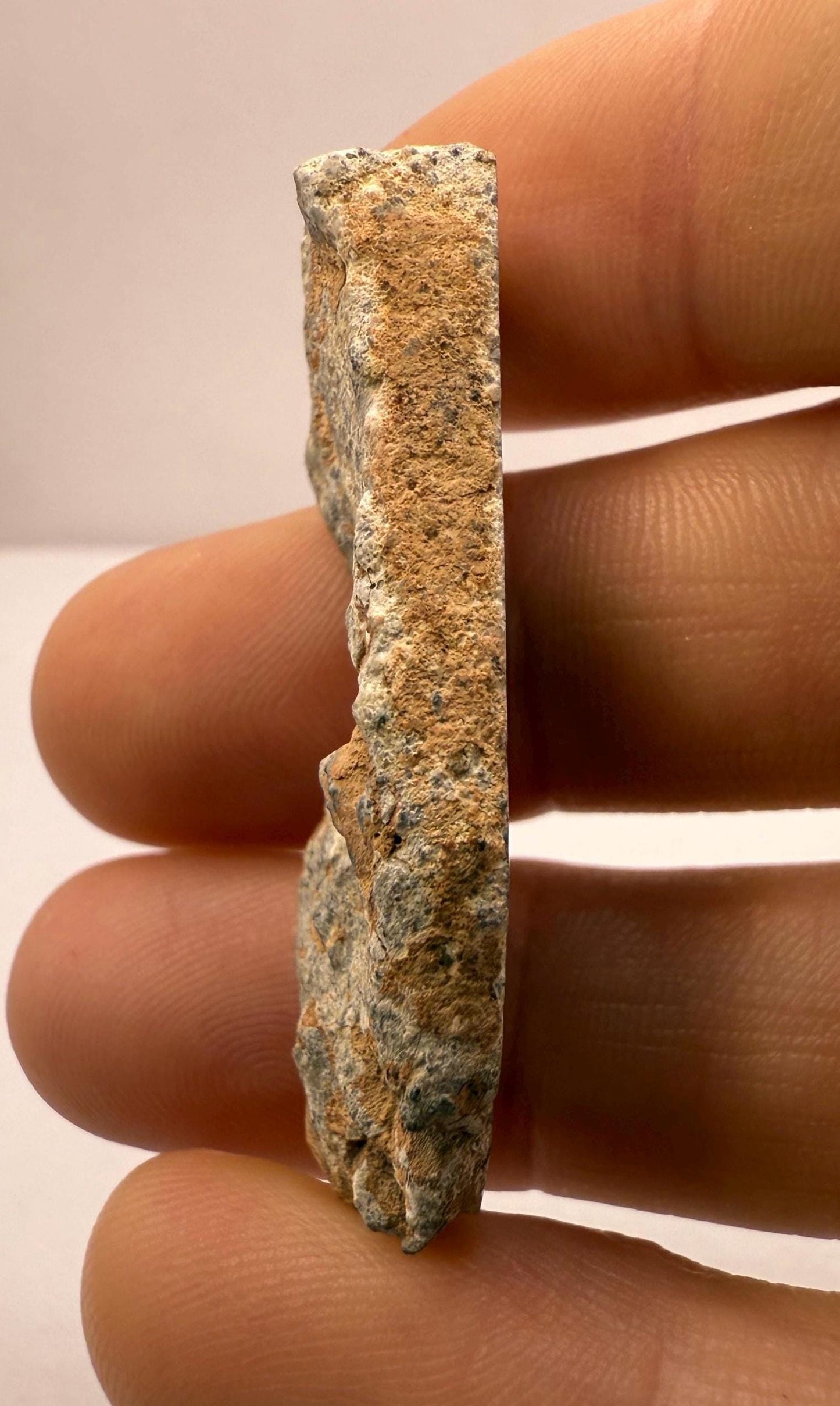 NWA 15373 Moon/Lunar Meteorite Slice, Feldspathic Breccia, Moon Meteorite, Meteorite Collection, Lunar Feldspathic Breccia, 8.17 grams