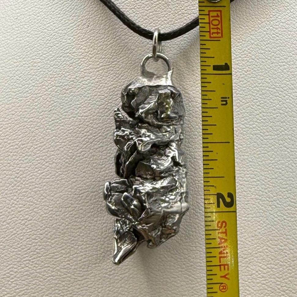 Aletai Meteorite Pendant: Space Jewelry, Astronomy Gift. 14.87 grams