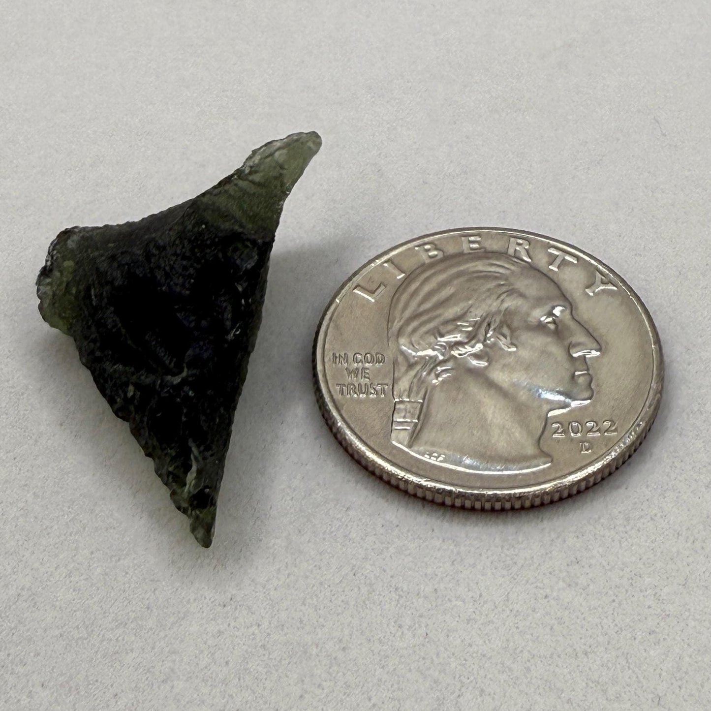 Authentic Moldavite Tektite Specimen: Czech Republic, Reiki Energy, 3.54g/17.7ct