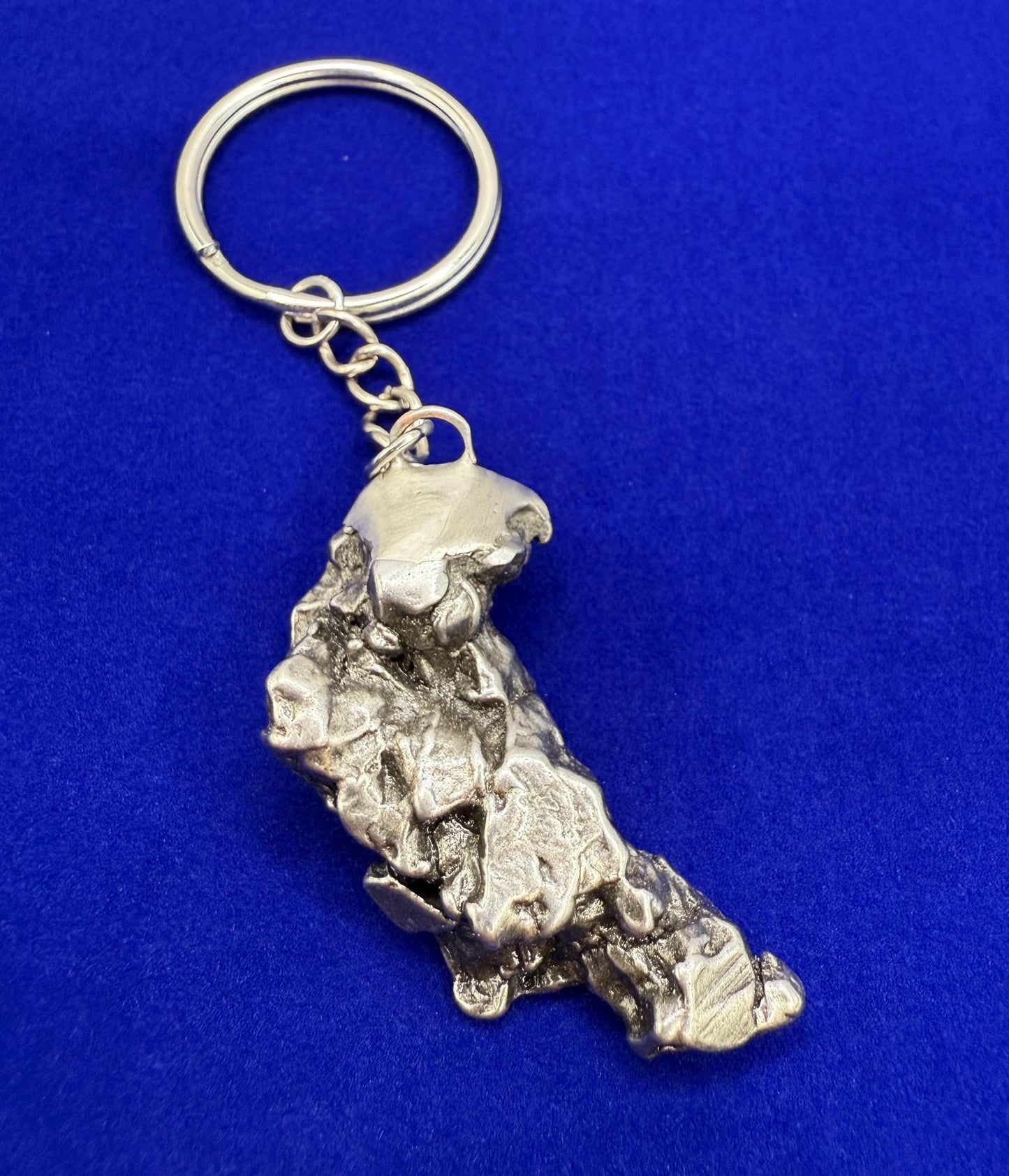 Meteorite Keychain, Campo del Cielo Meteorite, Cosmic Keychain, Authentic Meteorite, Space Accessories, Astronomy Gift, Space Gift, 50.75g
