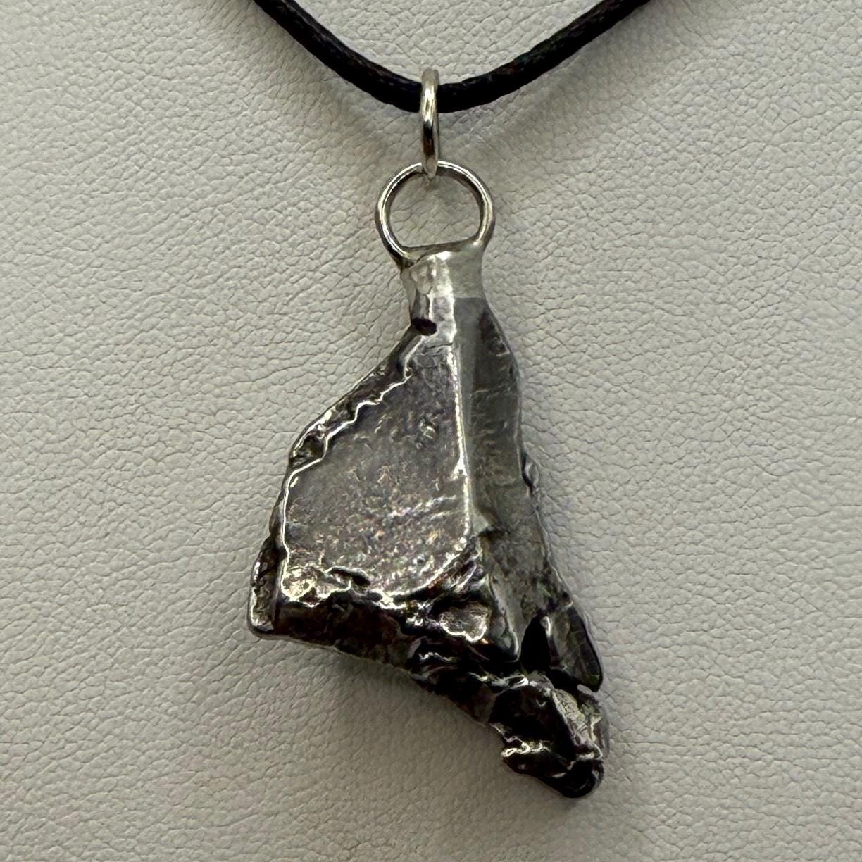Beautiful Aletai Meteorite Pendant, 12.82 grams, Astronomy Gift, Authentic Meteorite, Meteorite Jewelry, Meteorite Pendant, COA, Space Gift
